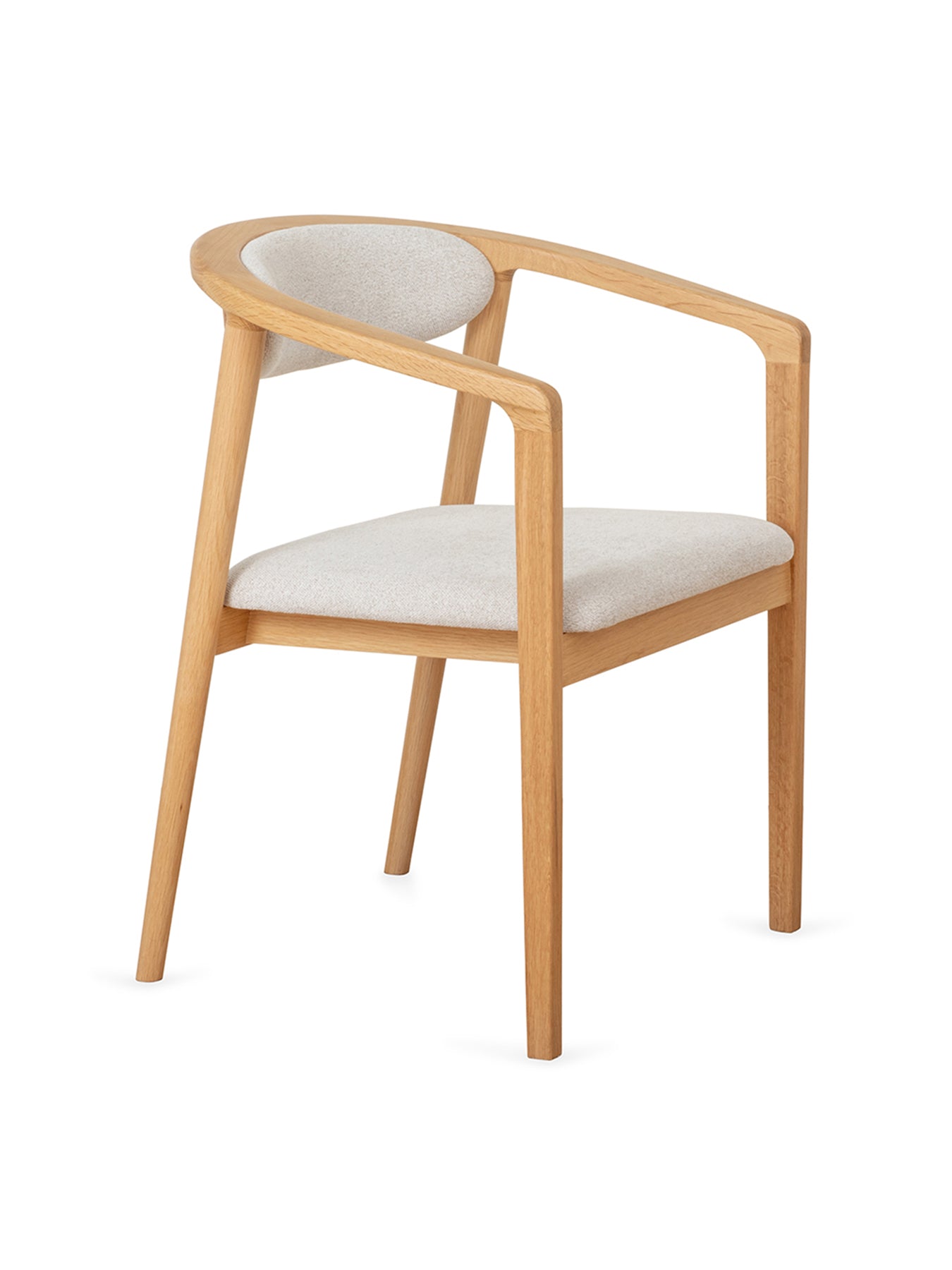 Anais Oak Dining Chair Neutral