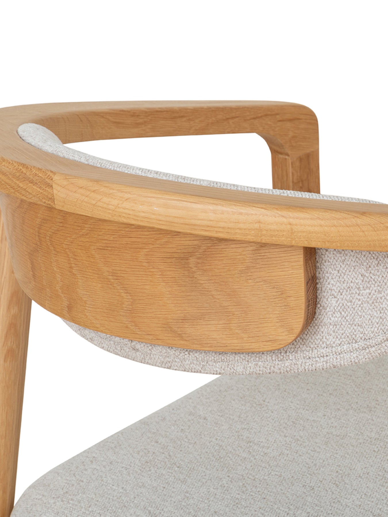 Anais Oak Dining Chair Neutral