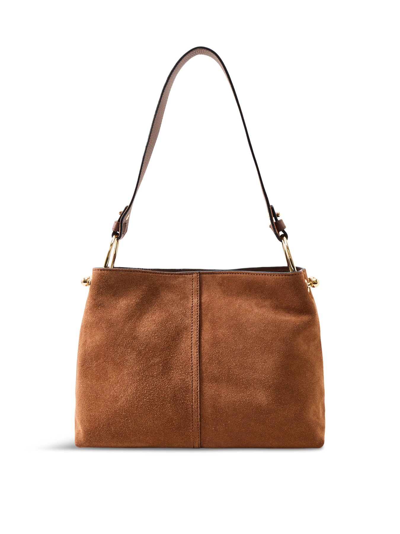 Lana Hobo Suede Tote Bag Tan