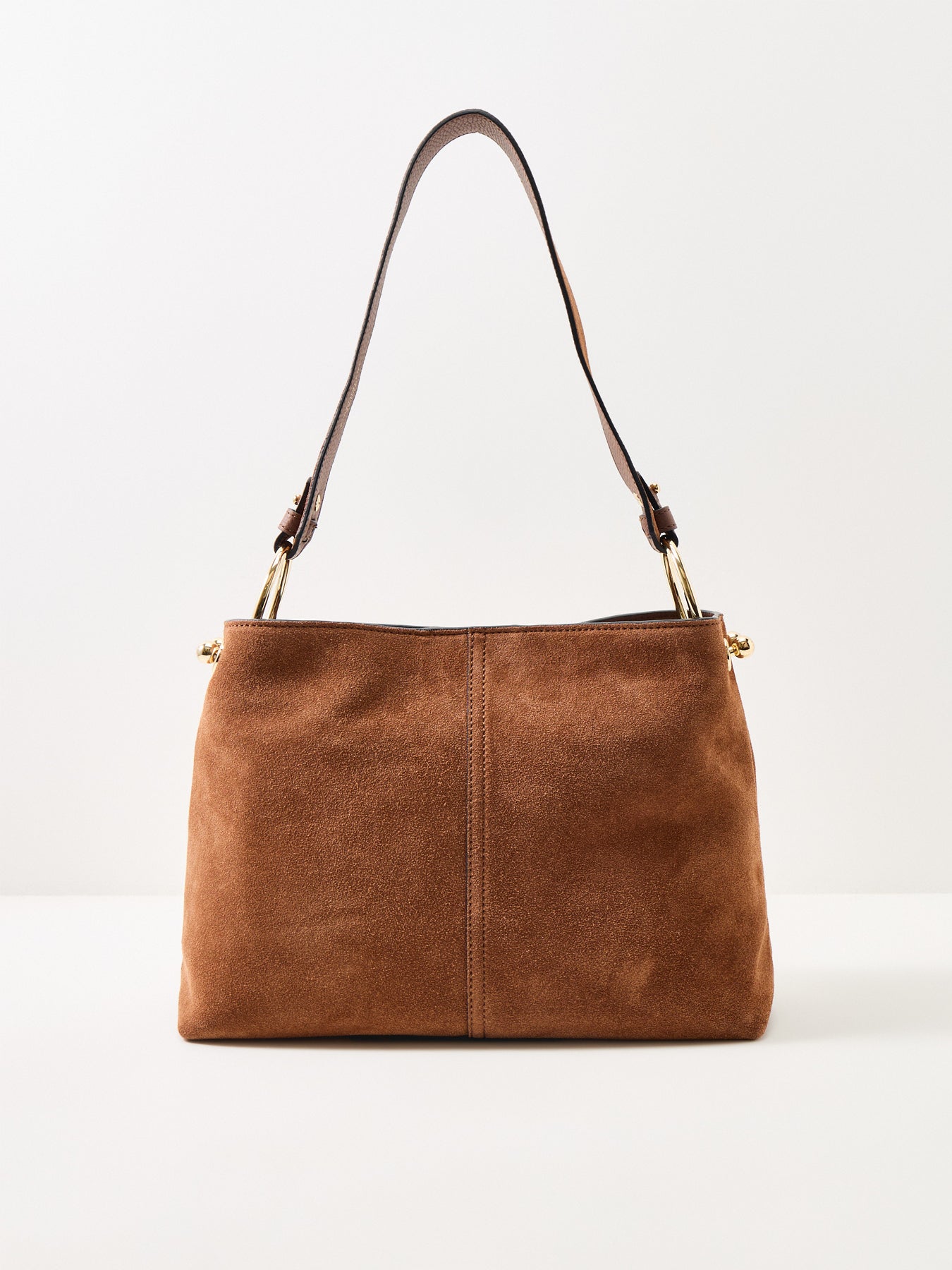 Lana Hobo Suede Tote Bag Tan