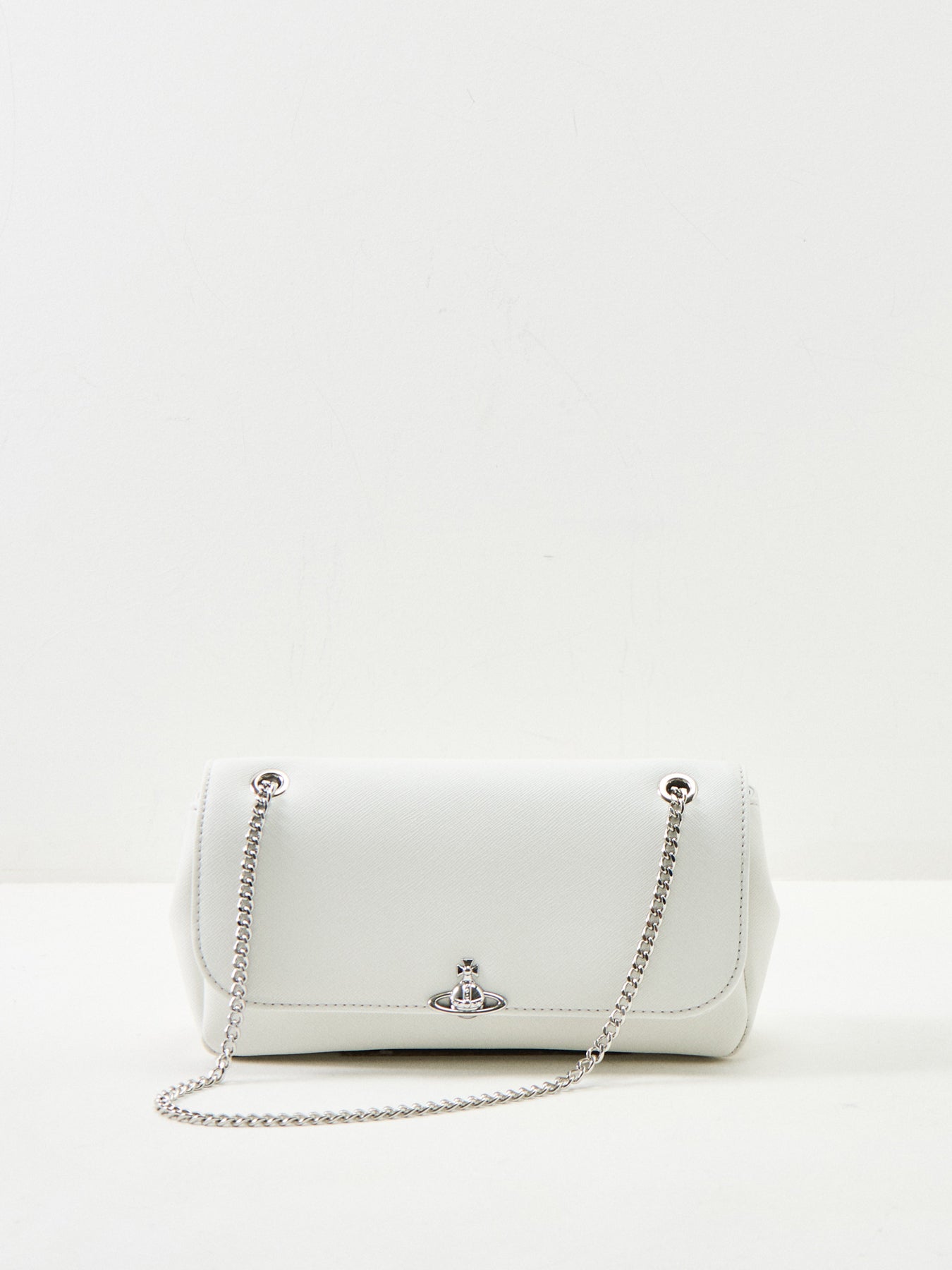 Chain Crossbody Bag White