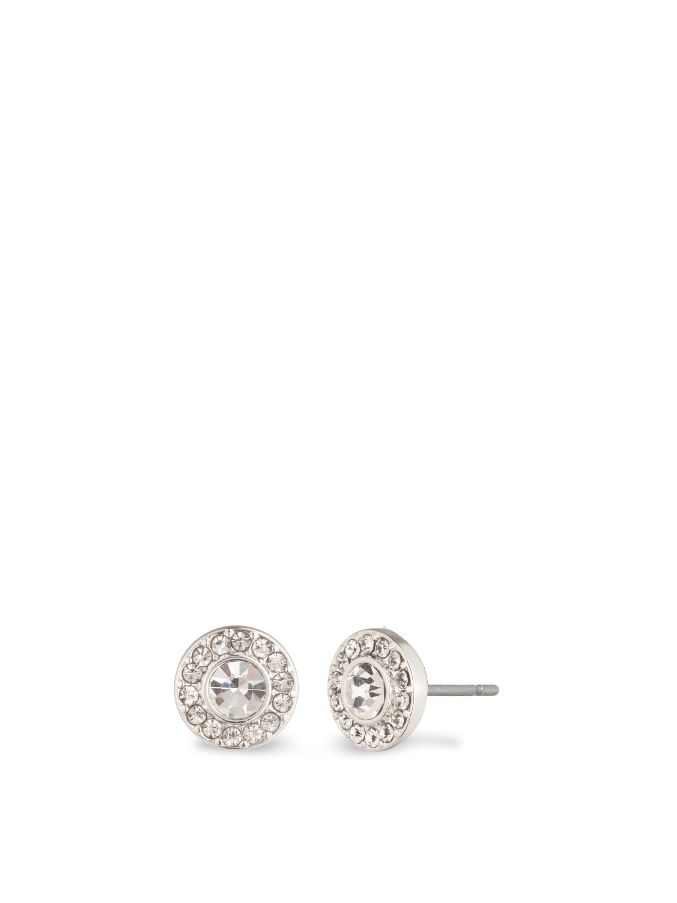Pavé Stud Earrings Silver