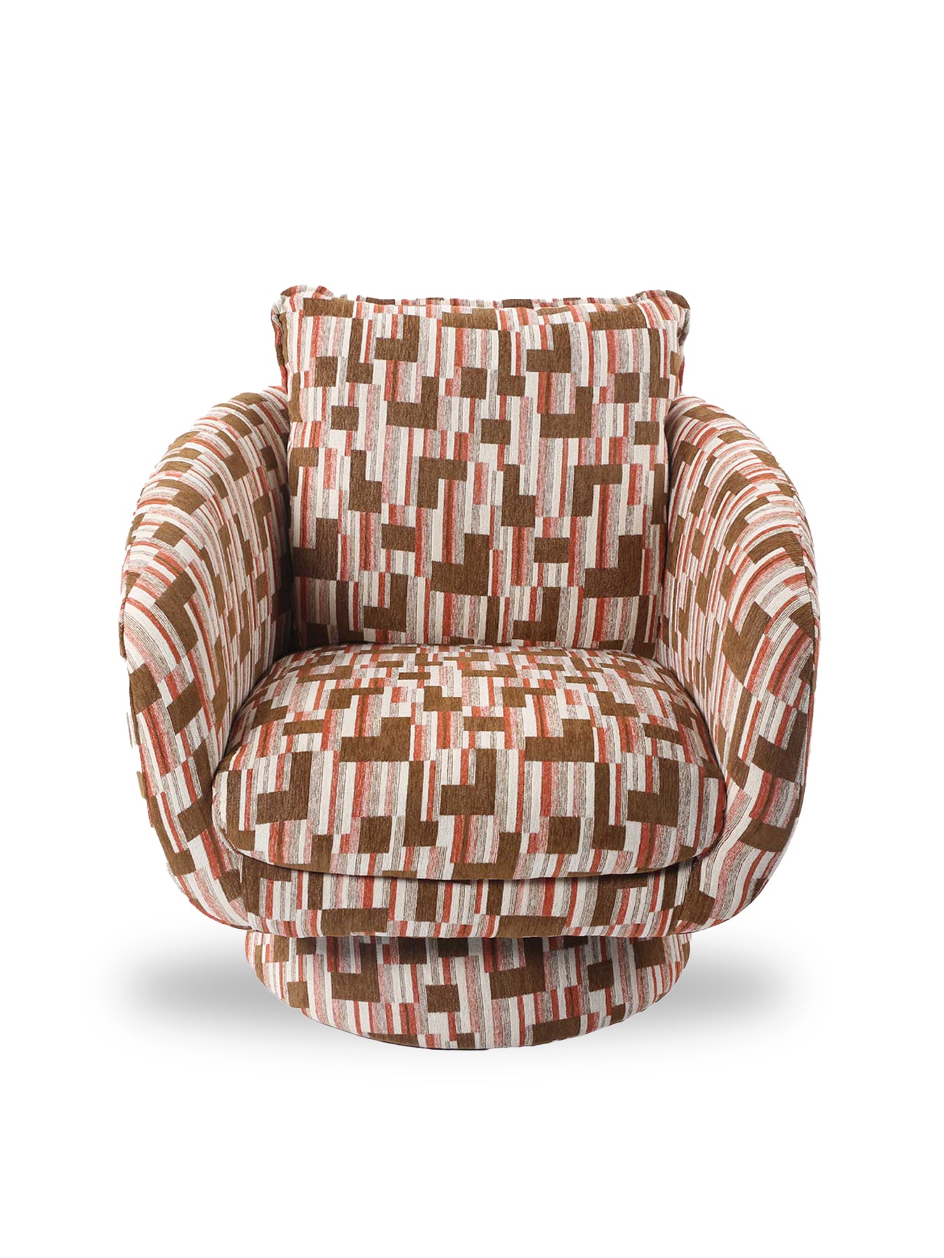 Francois Swivel Chair Brown