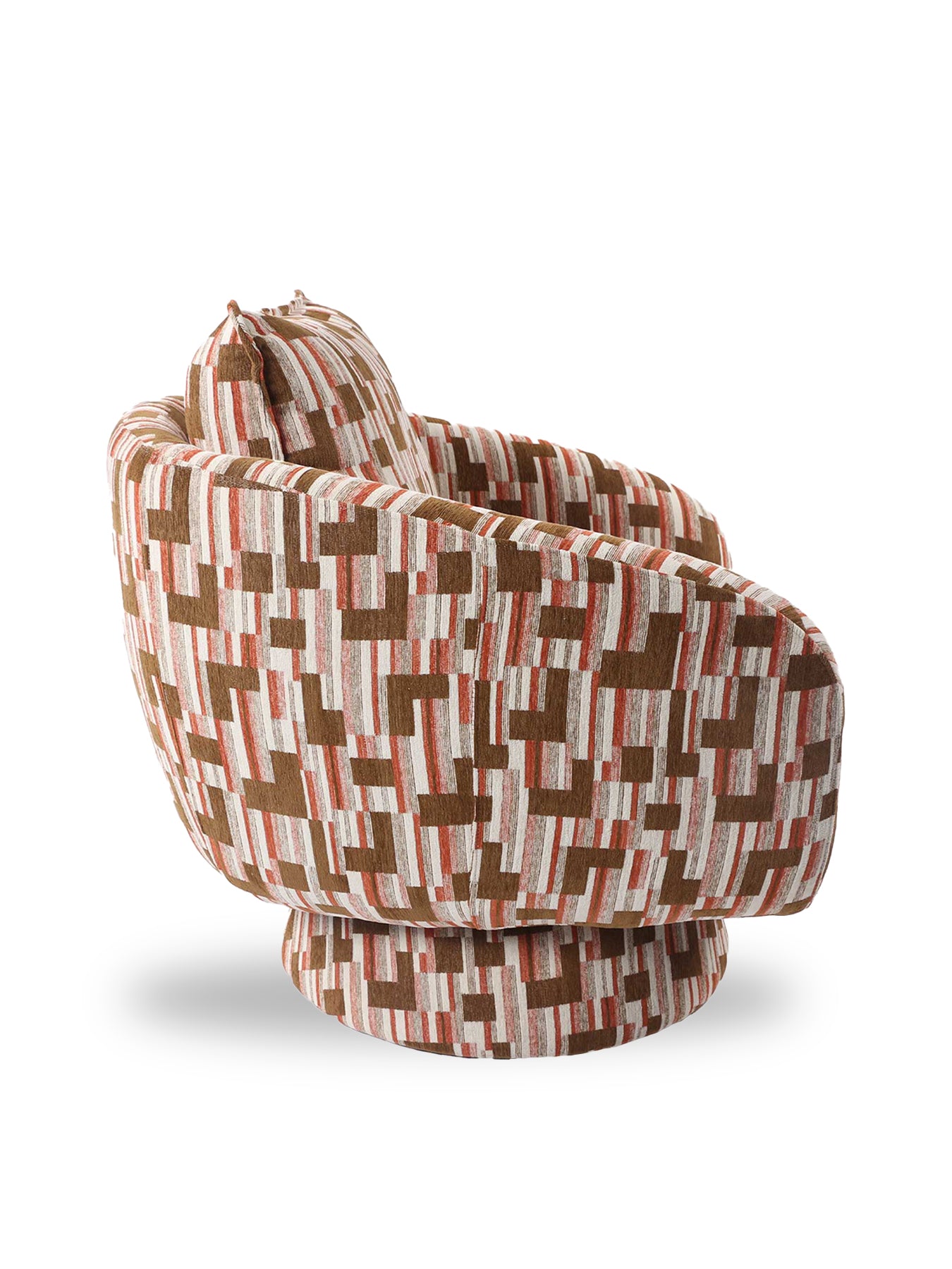 Francois Swivel Chair Brown