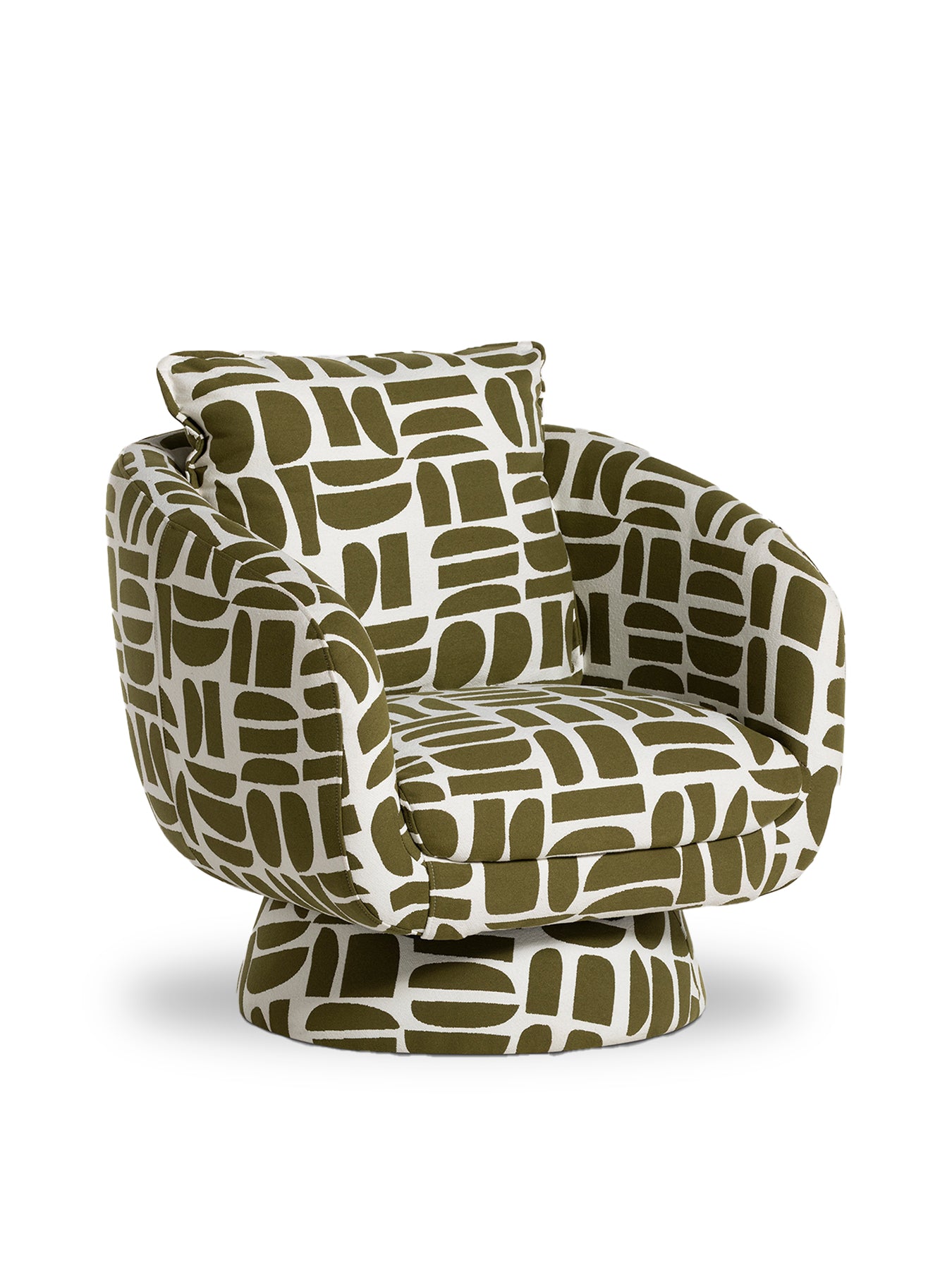Francois Swivel Chair Green