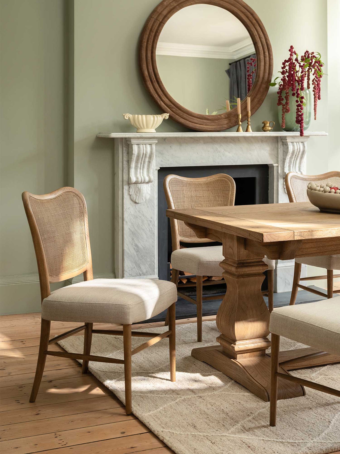 Hepworth Light Grey Fabric Dining Chair