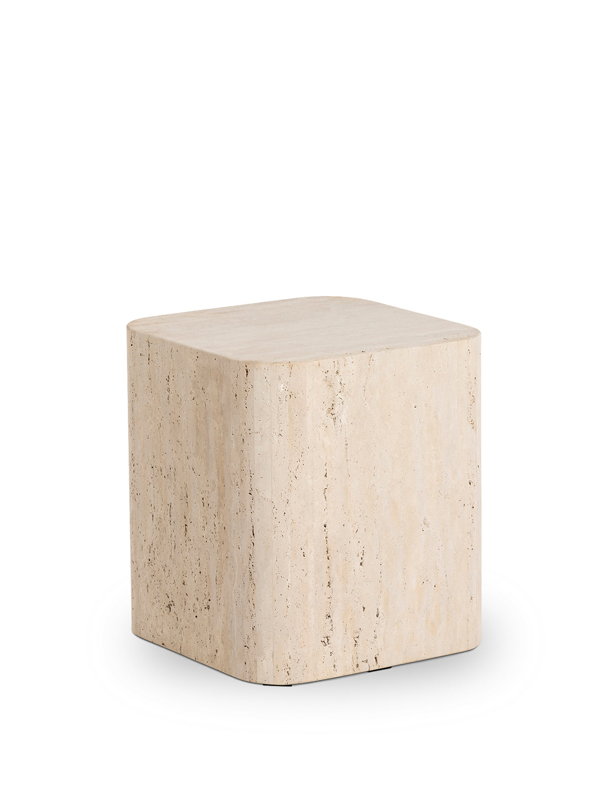 Cesar Soft Edge White Travertine Rectangular Coffee Table