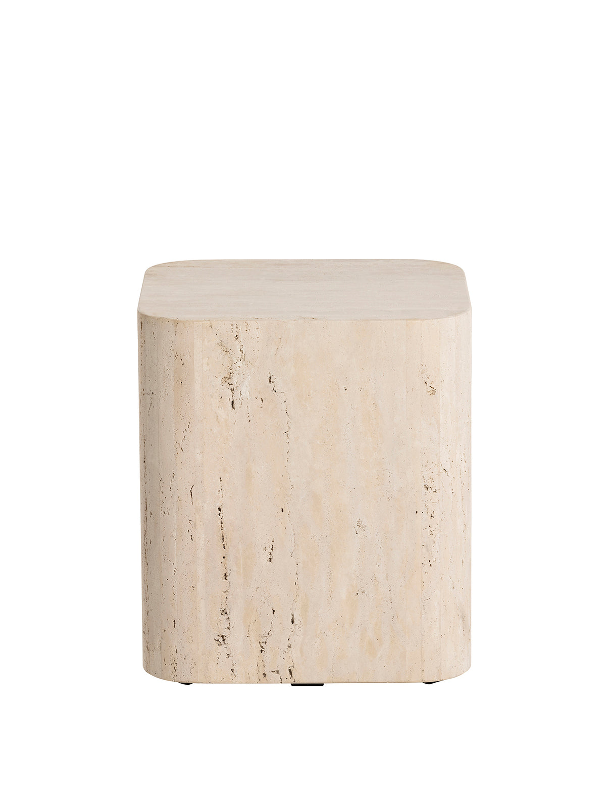 Cesar Soft Edge White Travertine Rectangular Coffee Table