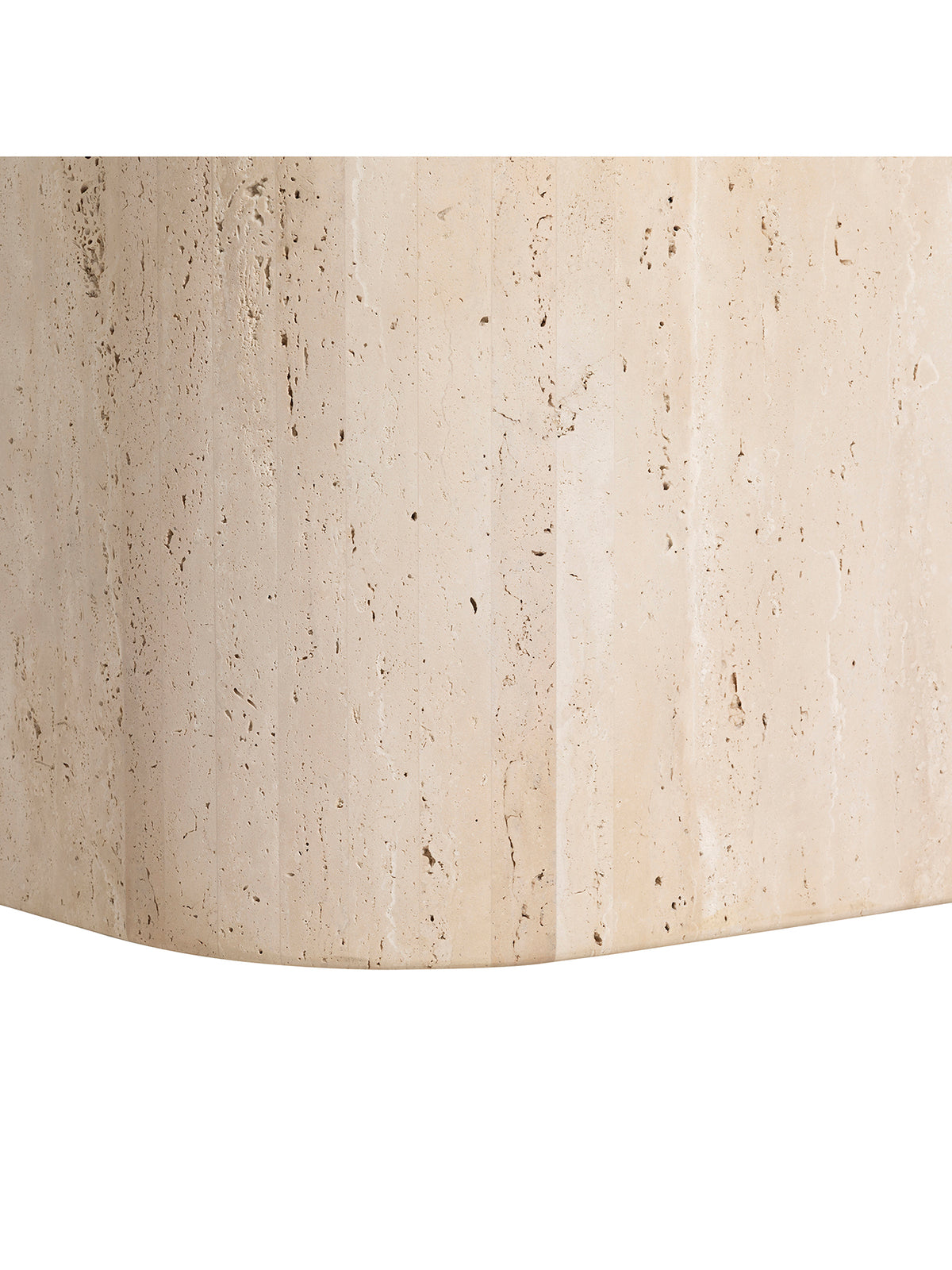Cesar Soft Edge White Travertine Square Coffee Table