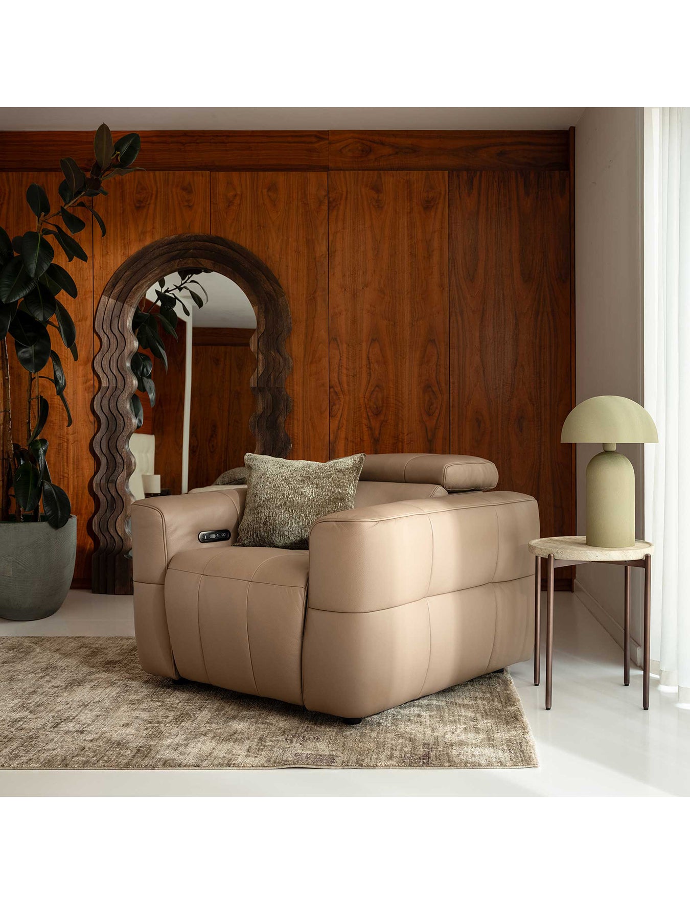 Rochester Power Recliner Armchair Neutral