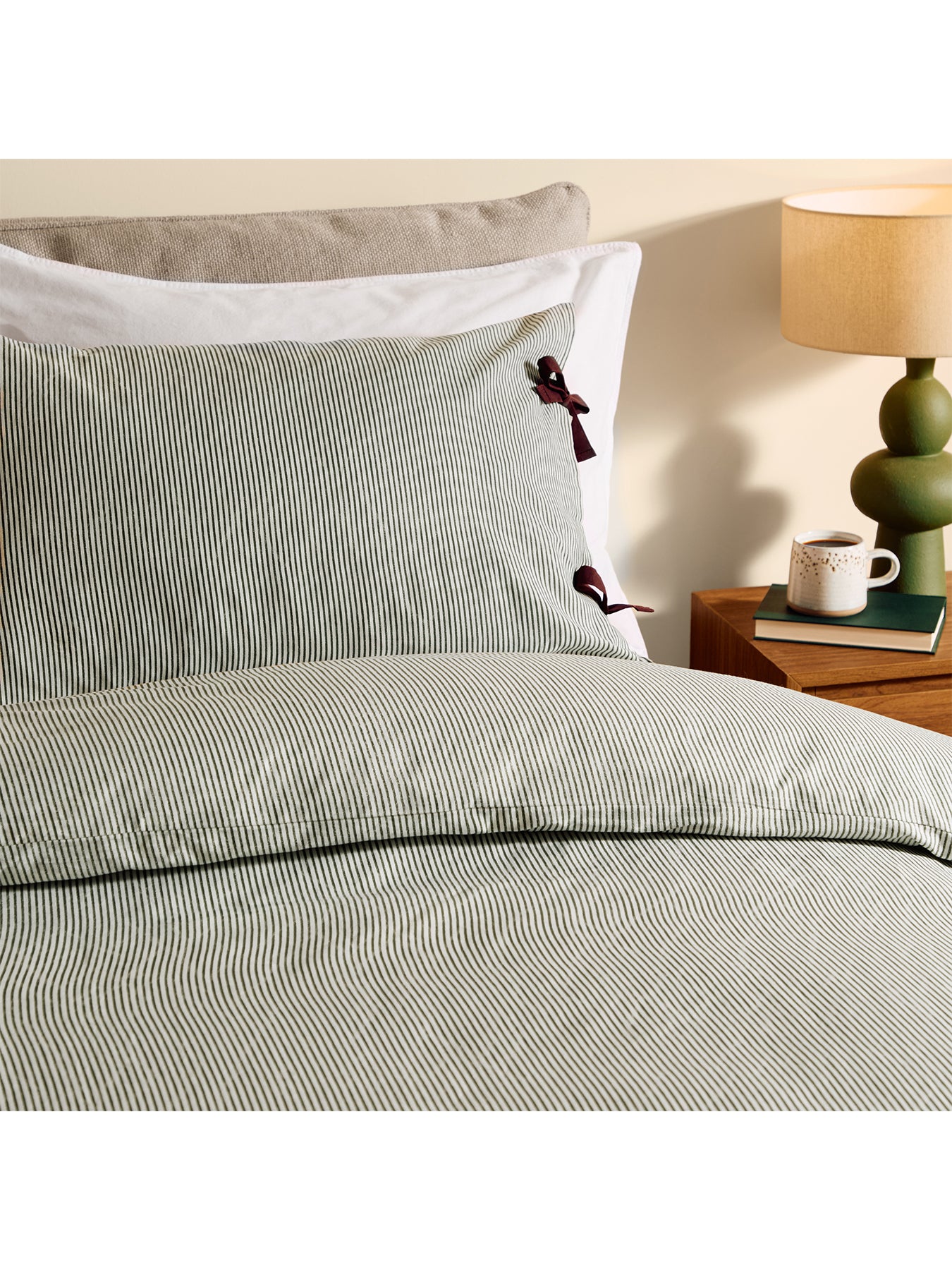 Cotton Ansel Duvet Set - Green