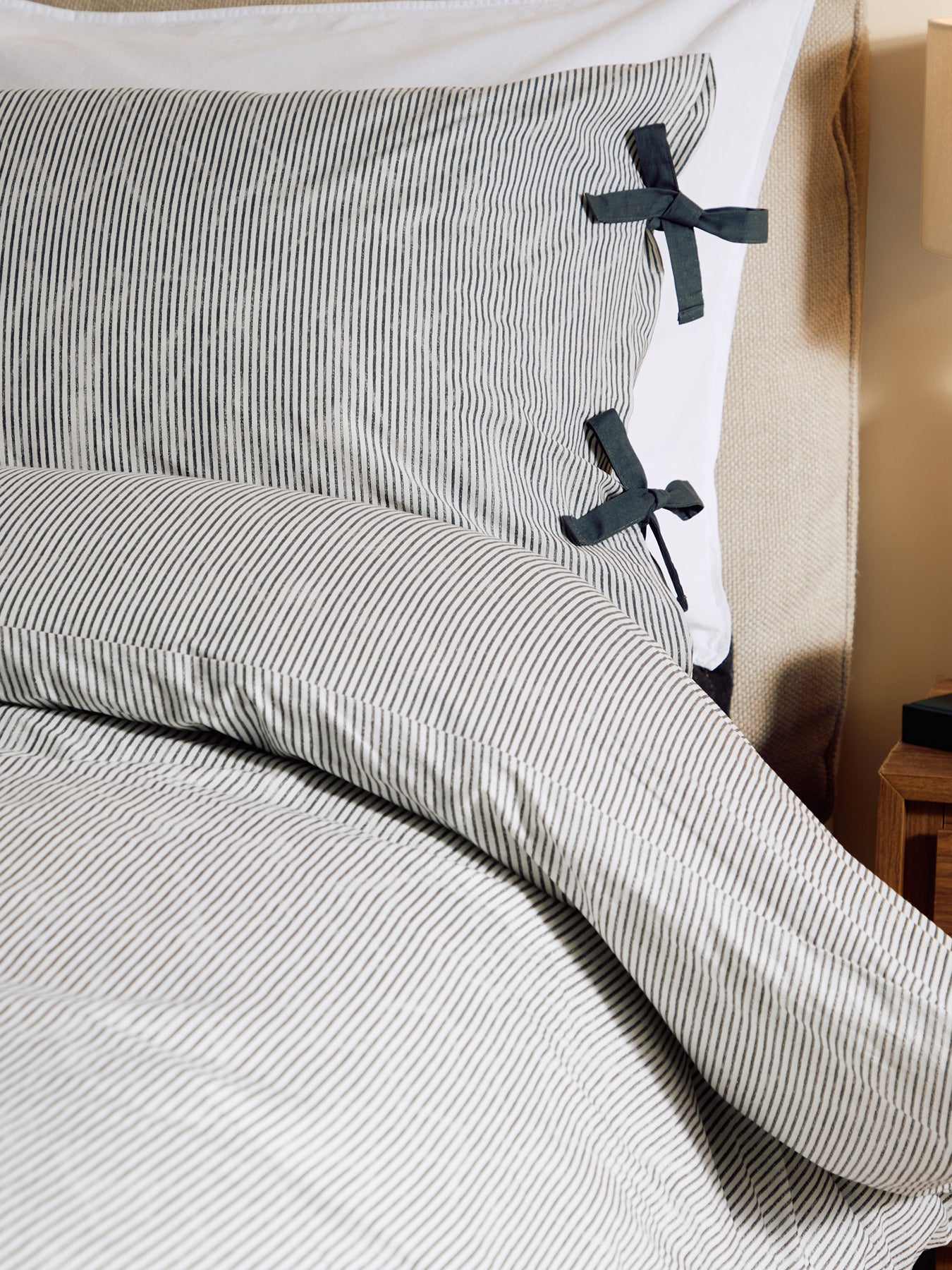 Cotton Ansel Duvet Set - Grey