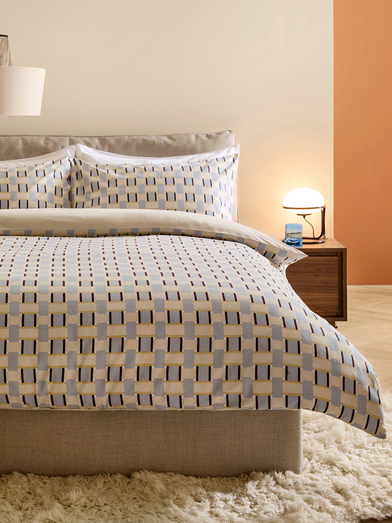 Cotton Finnur Duvet Set - Blue