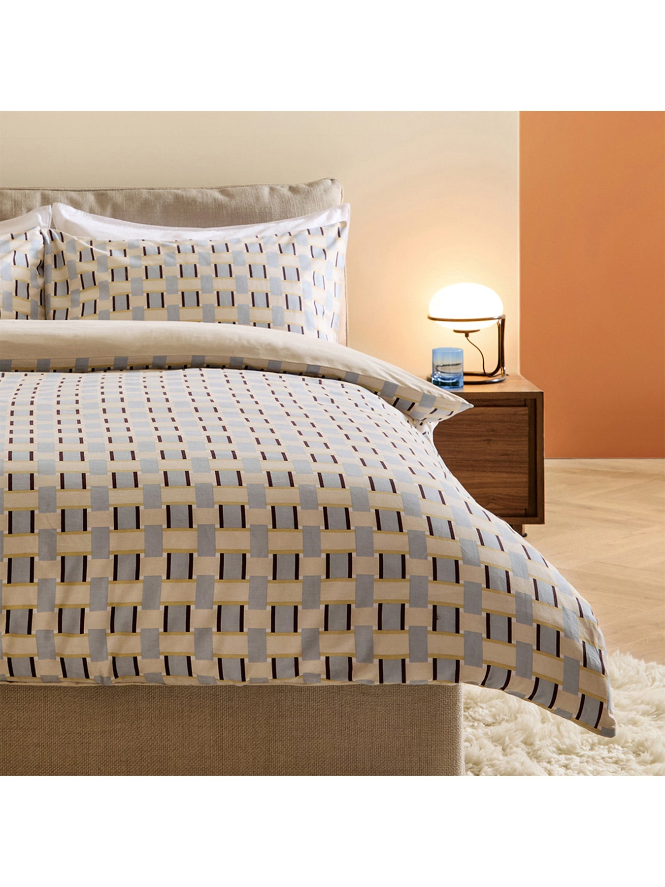 Cotton Finnur Duvet Set - Blue