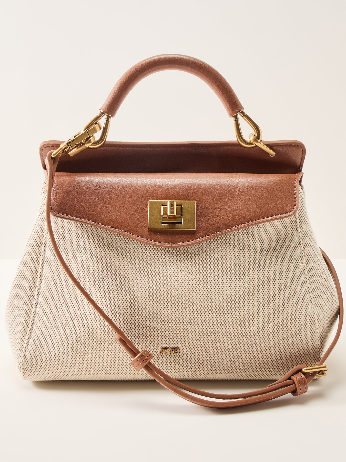 Lucia Classic Top Handle Bag Black