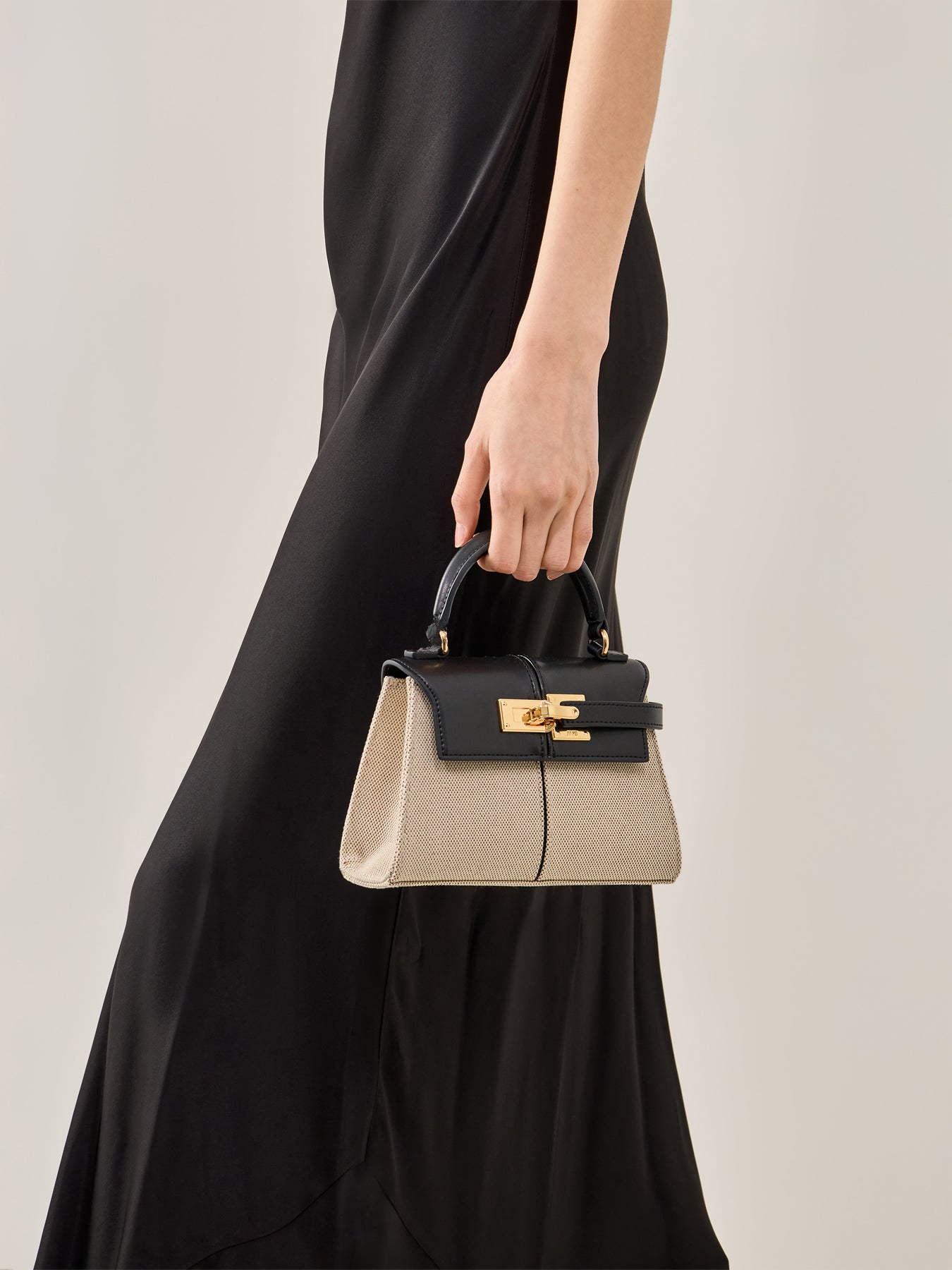 Elise Top Handle Bag Black