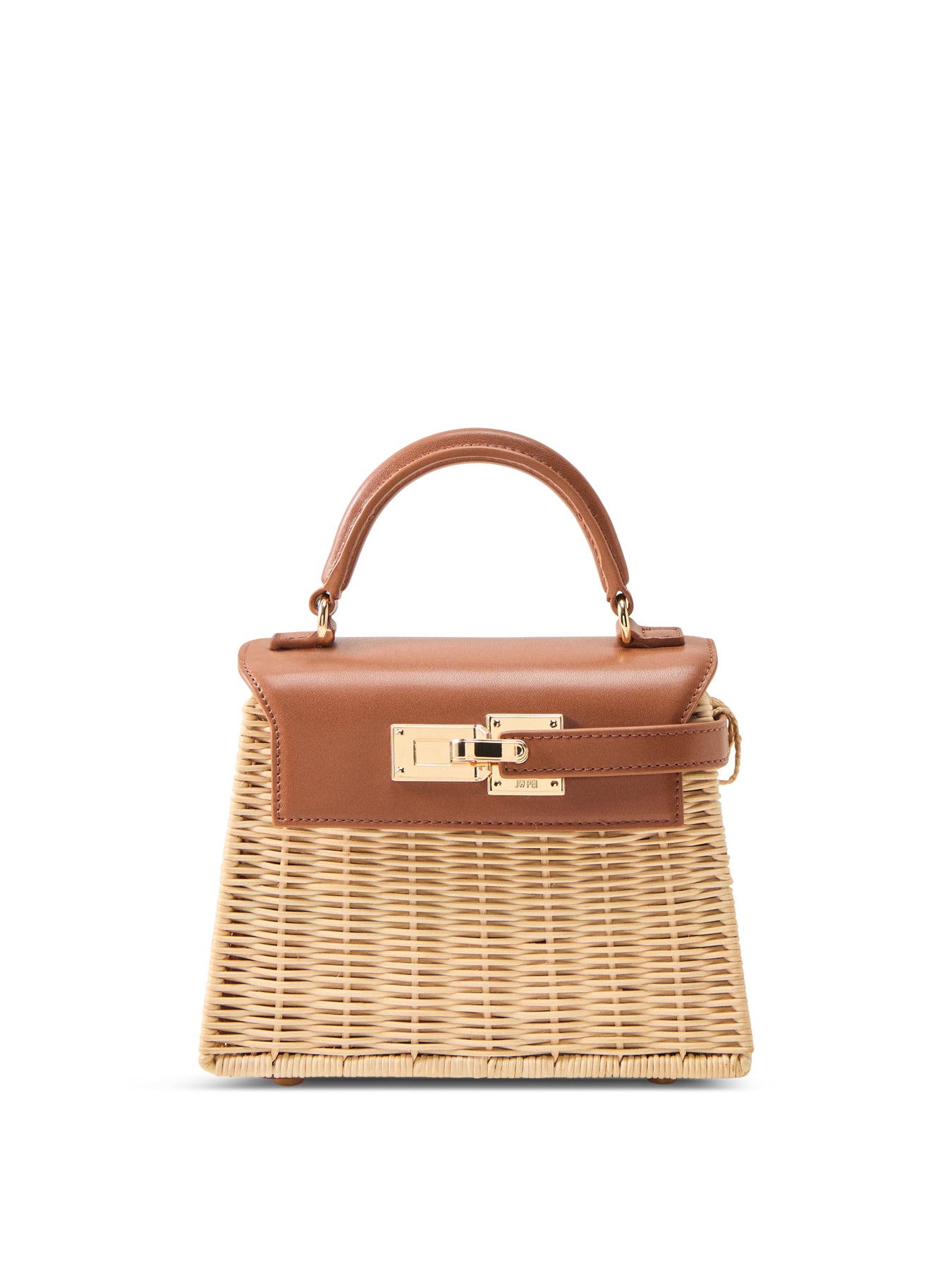 Elise Natural Rattan Bag Brown