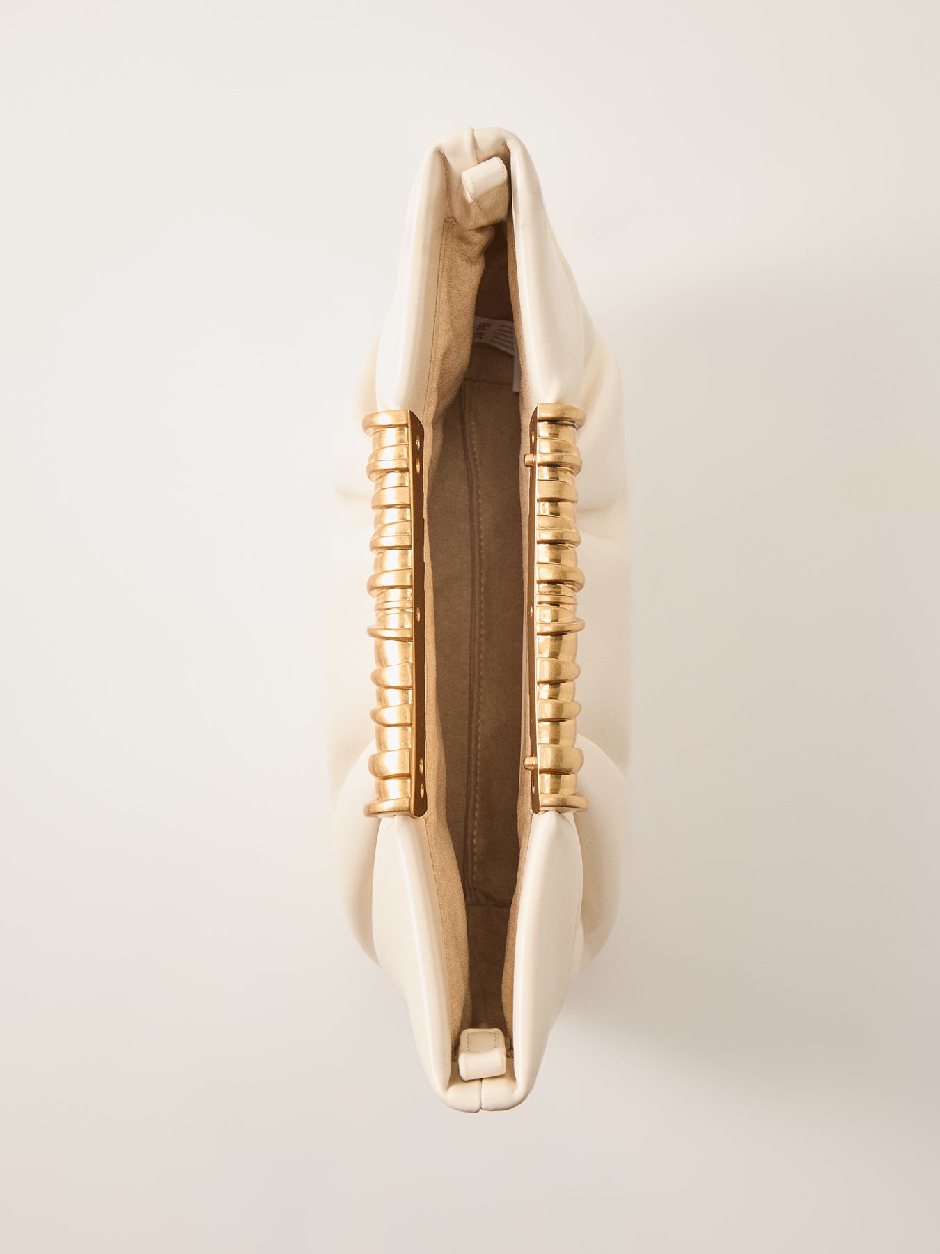 Leia Pleated Clutch Champagne