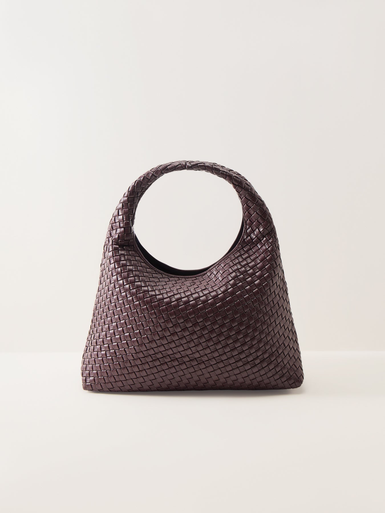 Laura Woven Shoulder Bag Burgundy