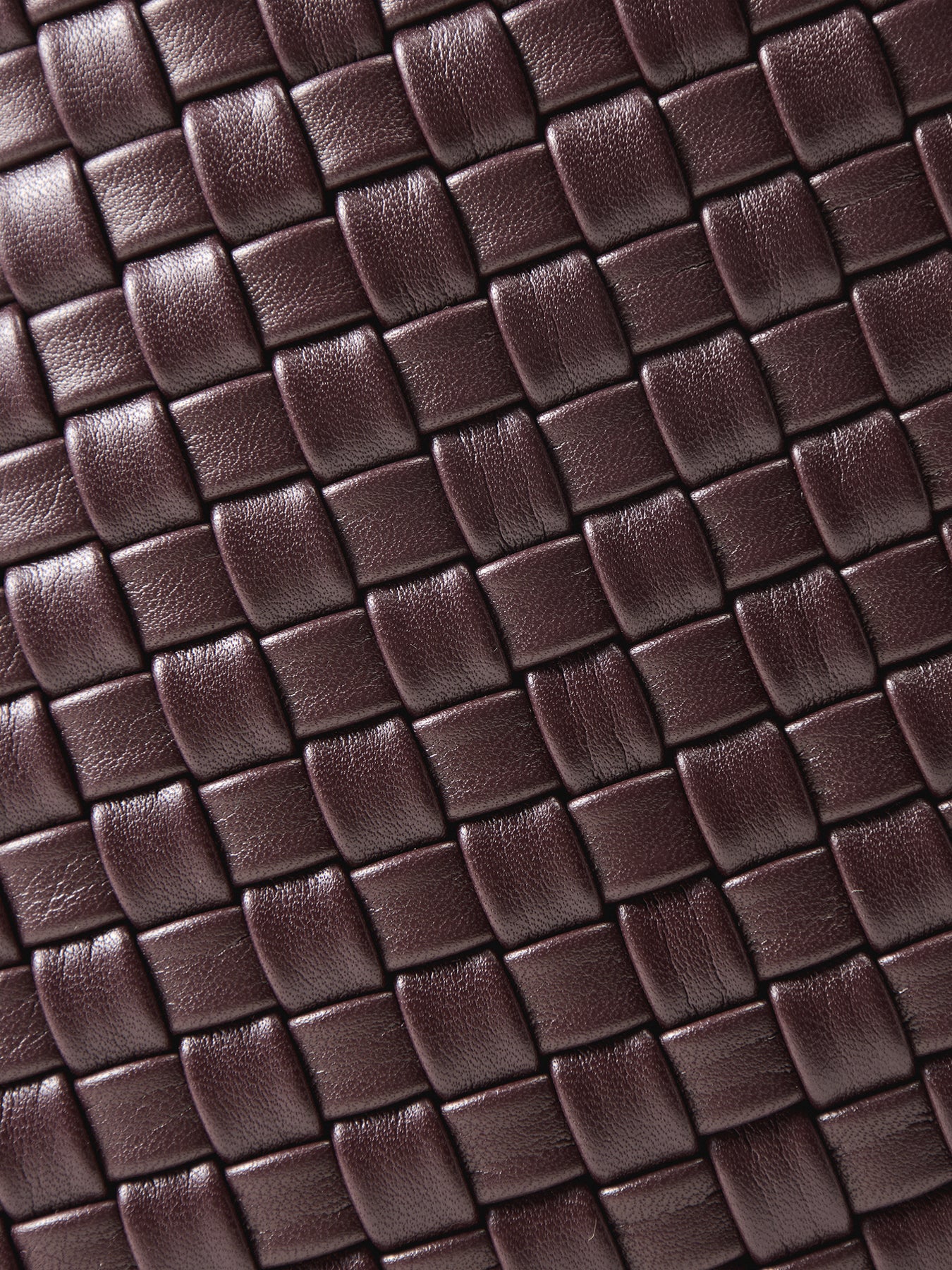 Laura Woven Shoulder Bag Burgundy