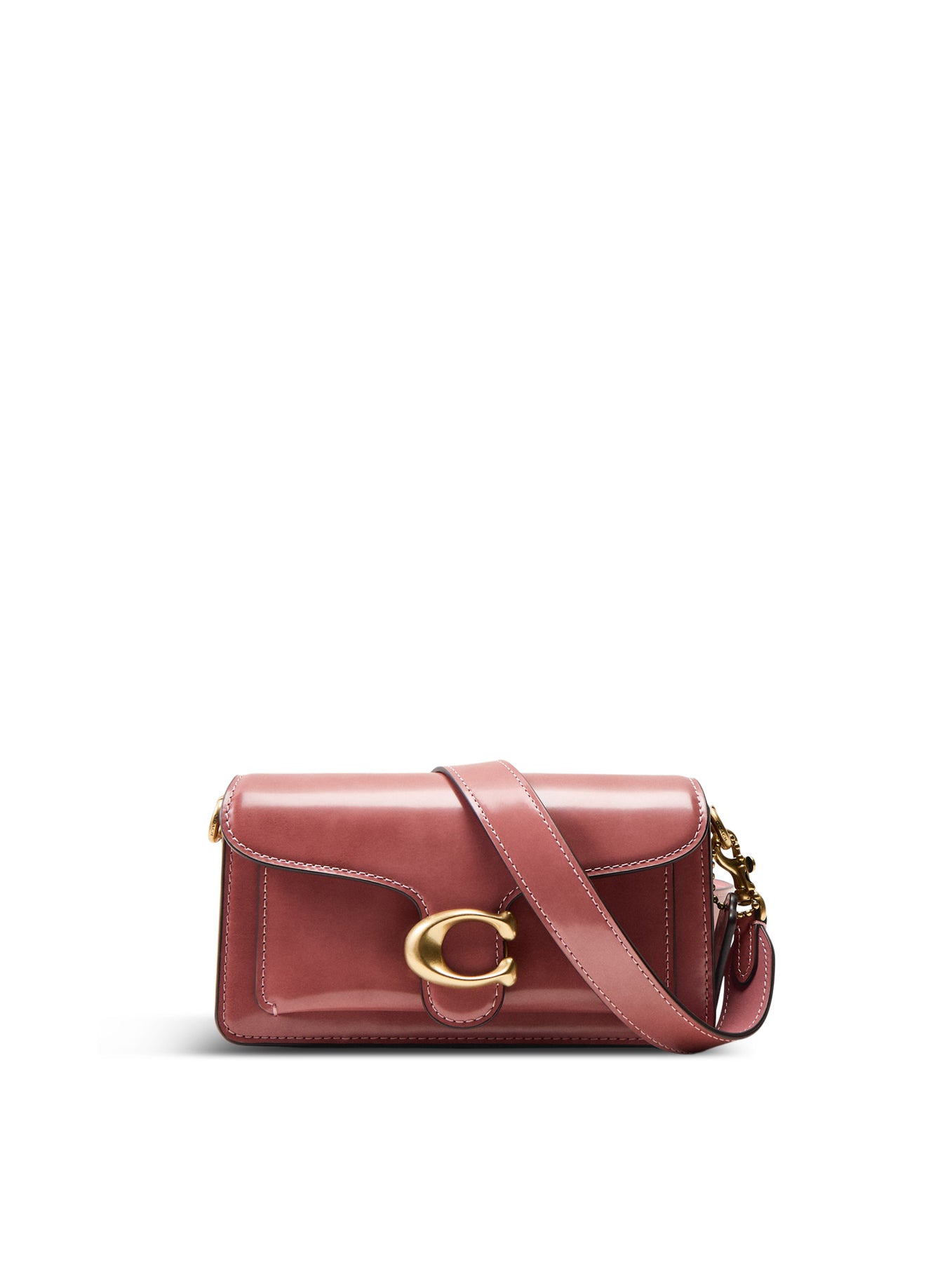 Tabby 20 Spazzolato Leather Shoulder Bag Peony