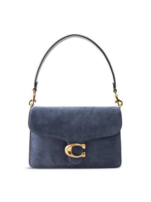 Suede Chain Tabby Shoulder Bag Blue