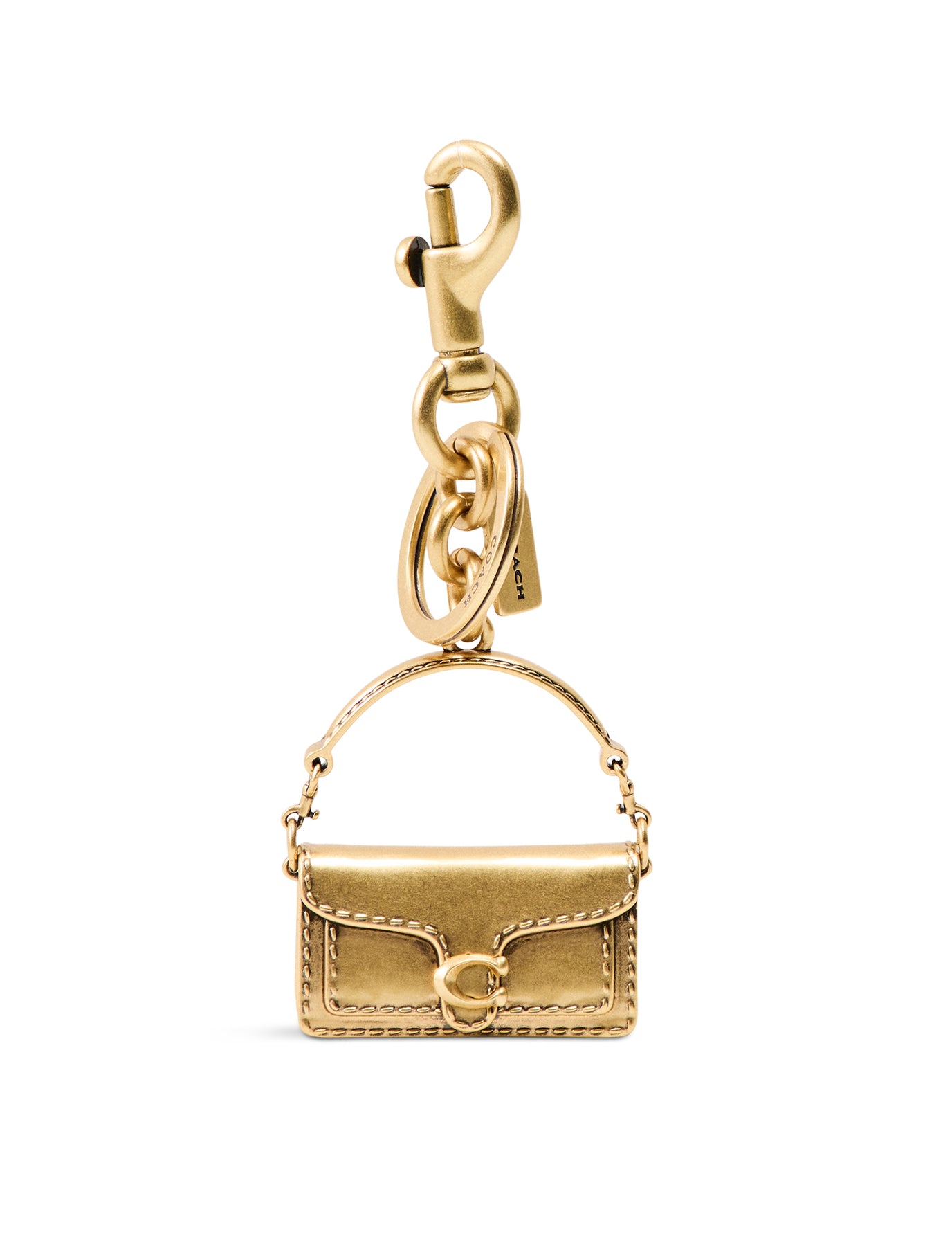 Tabby Bag Charm Gold