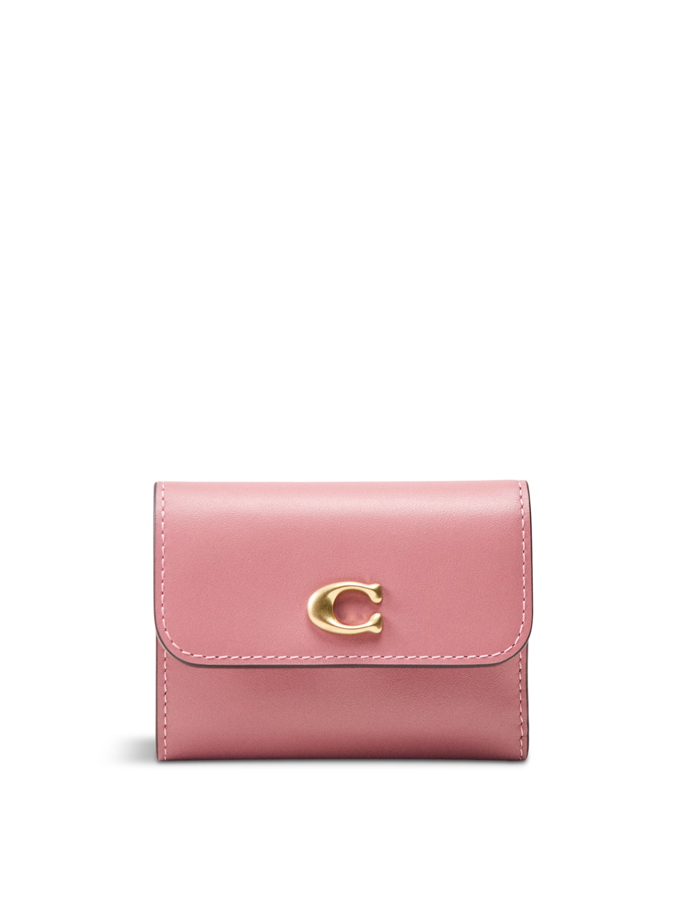 Refined Calf Leather Essential Card Holder Wallet Pink