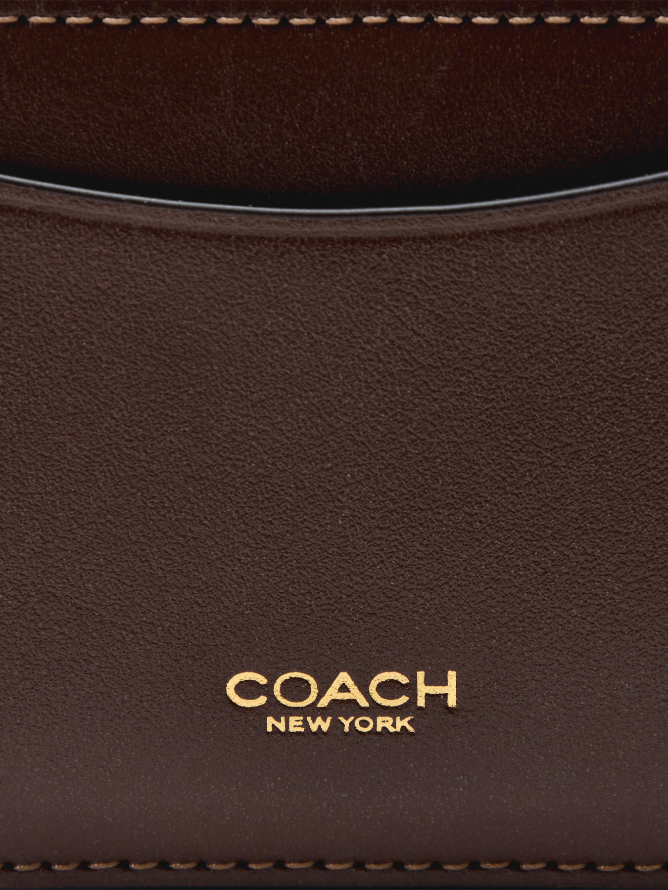 New York Zip Card Case Maple