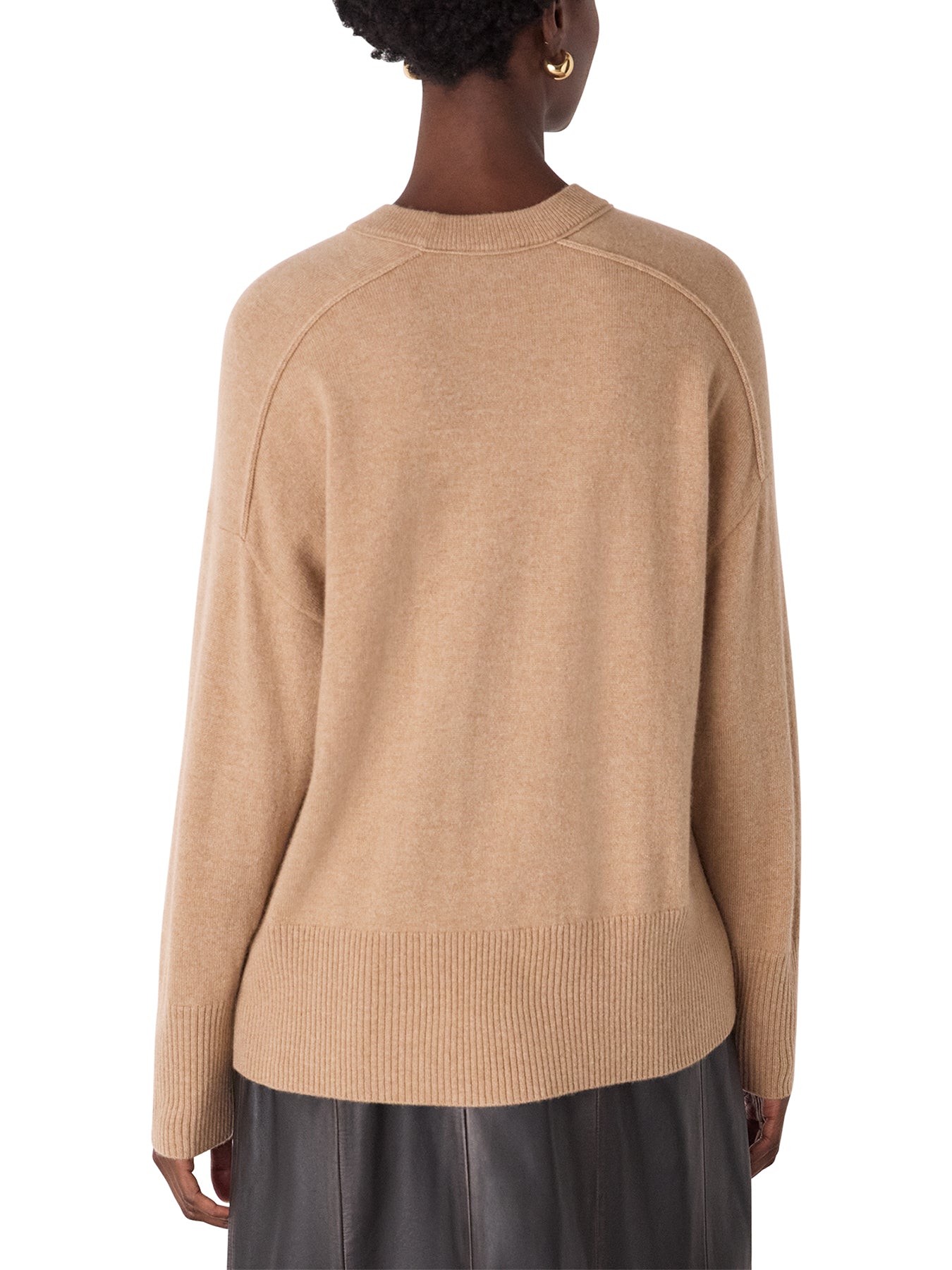 Seam Detail Crew Knit Neutral