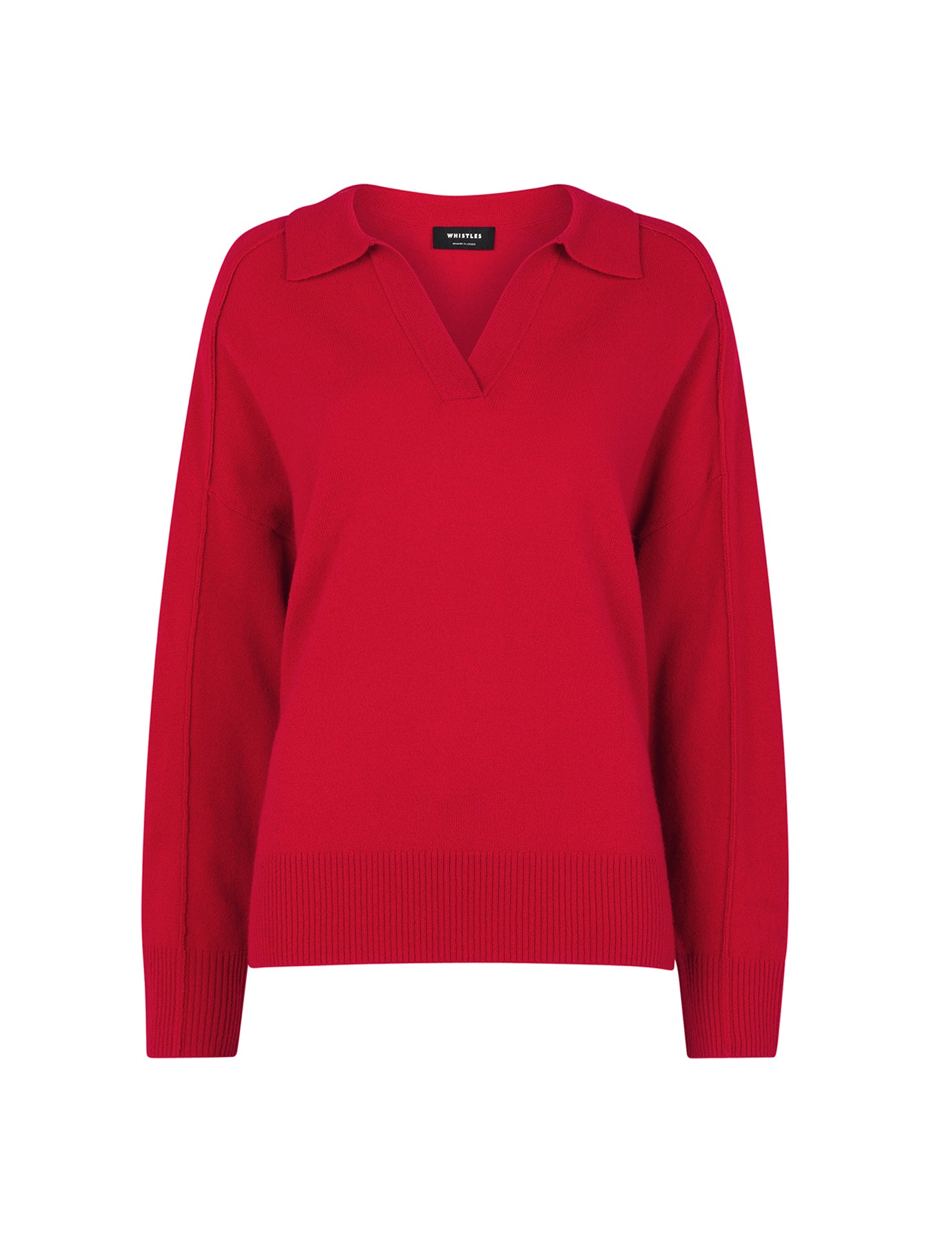 Wool Collar Neck Knit Cream