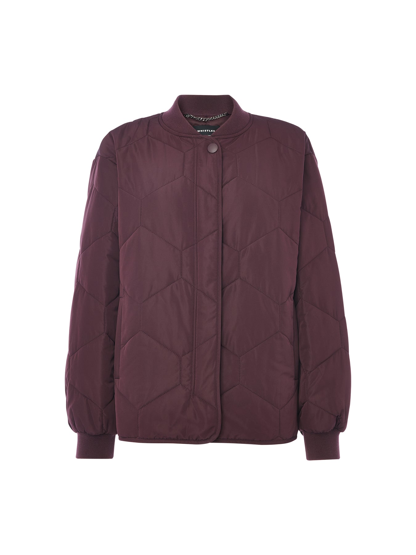 Ida Short Quilted Coat Red