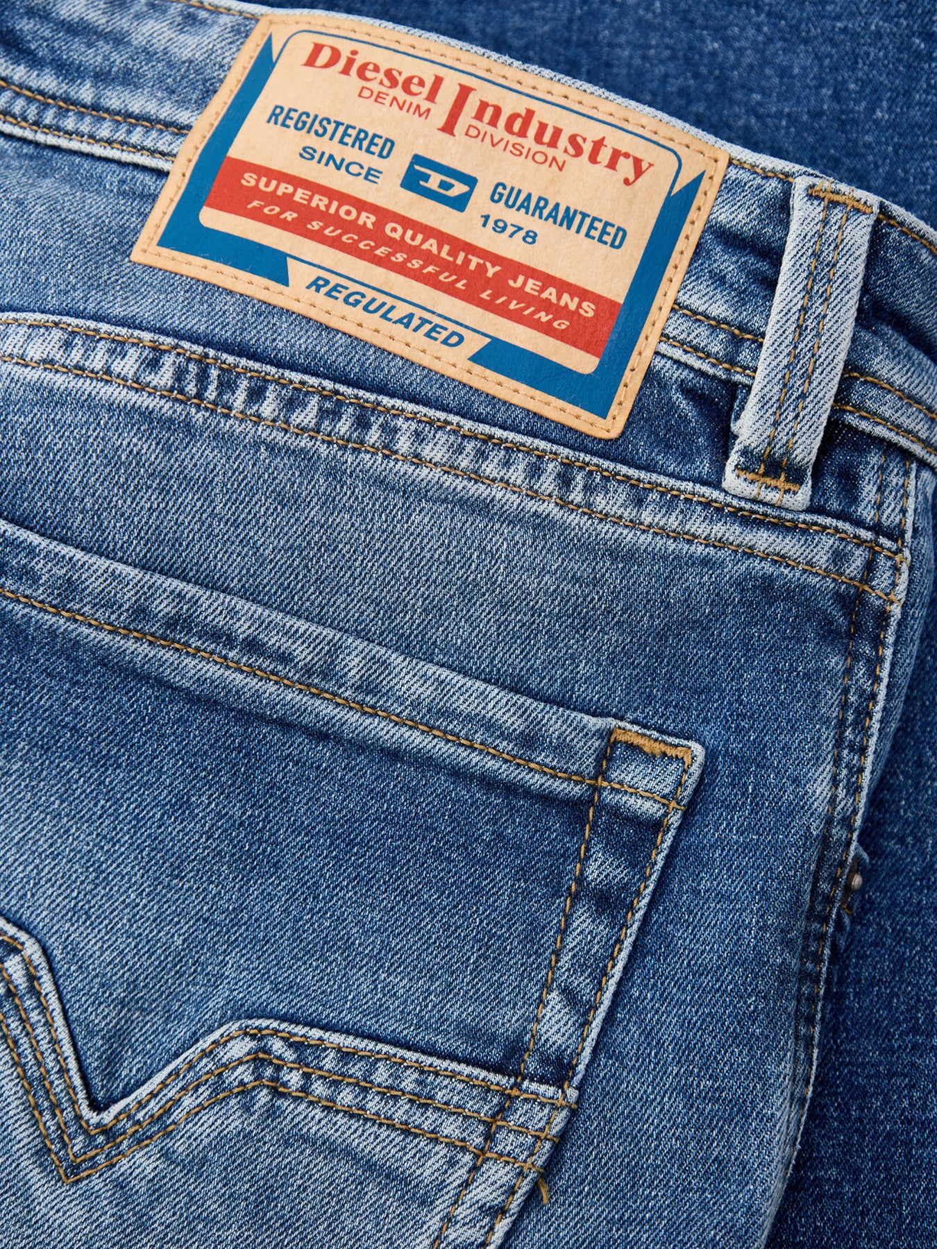1985 Larkee Regular Fit Straight Leg Jeans Blue
