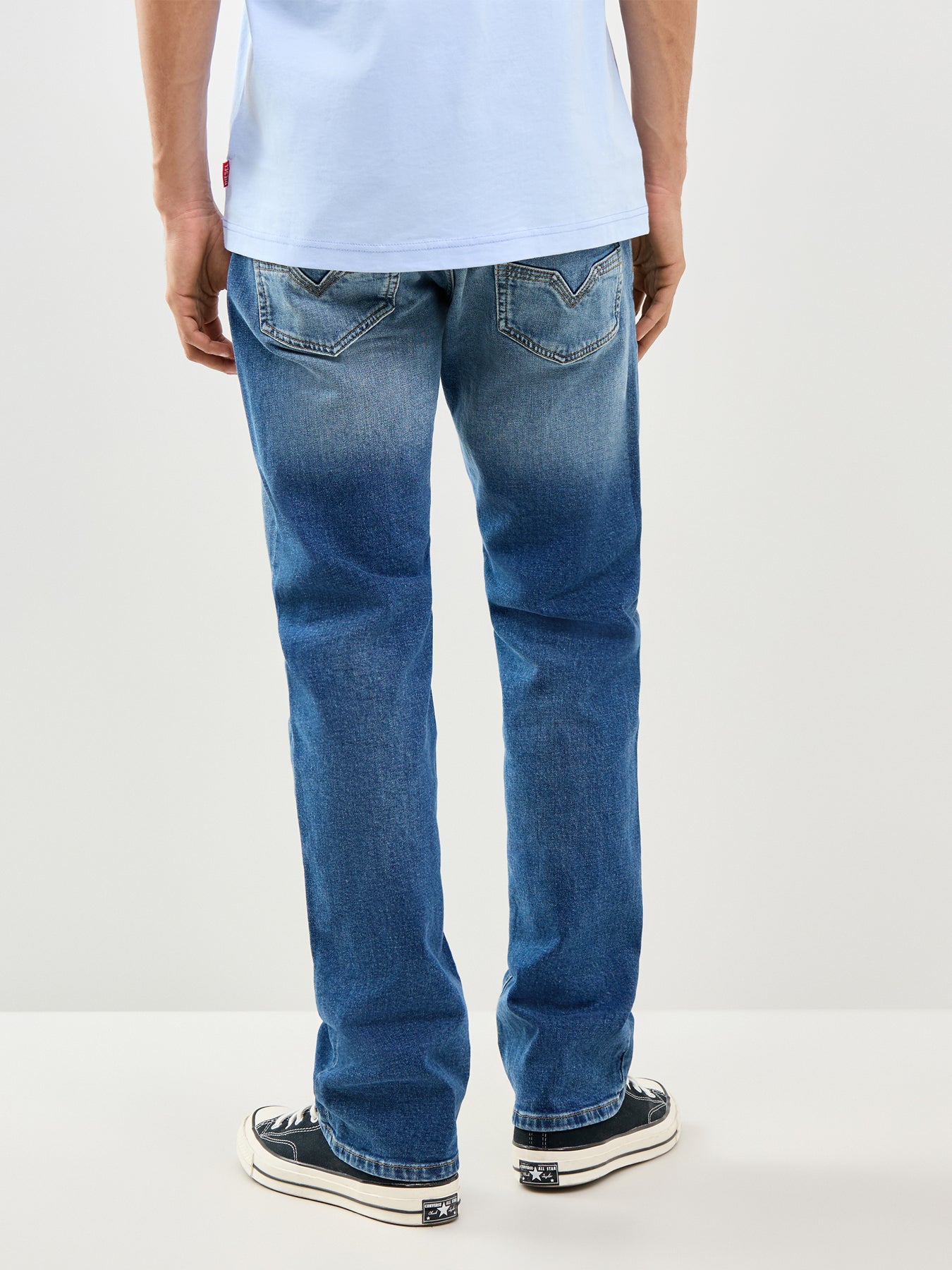 1985 Larkee Regular Fit Straight Leg Jeans Blue
