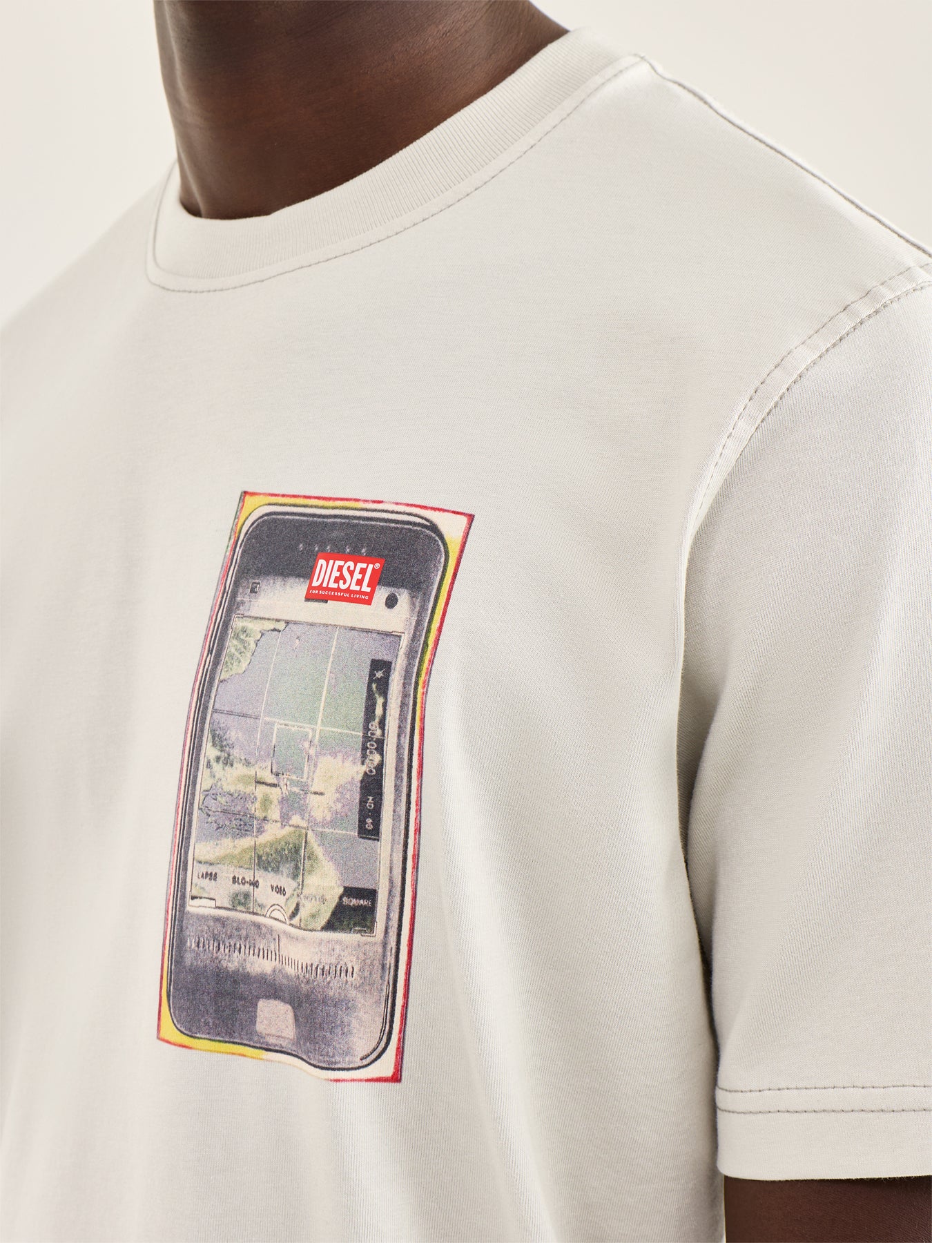 T-Adjust-V1 Graphic T-Shirt Cream