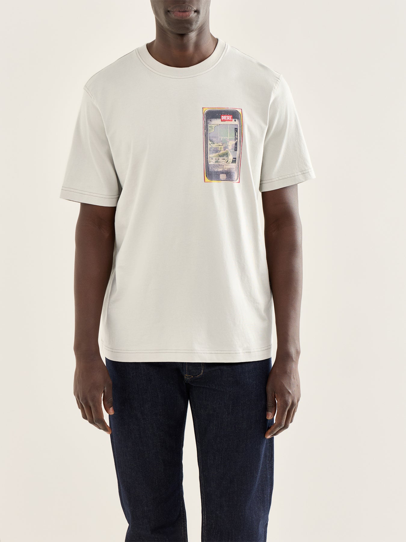 T-Adjust-V1 Graphic T-Shirt Cream