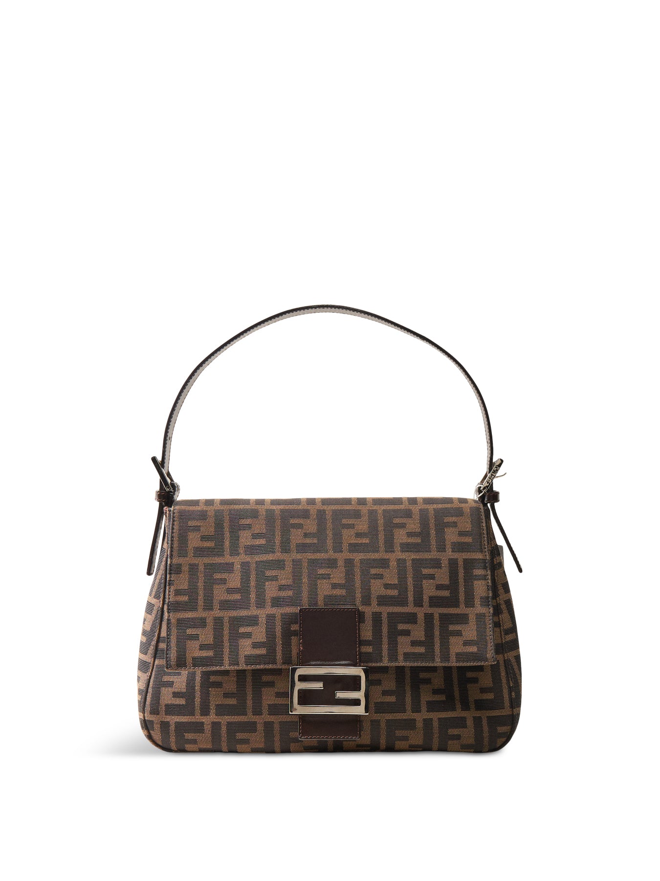 Vintage Fendi Zucca Mamma Bag Brown