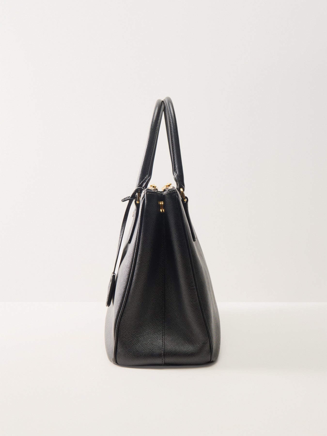 Vintage Prada Galleria Large Saffiano Bag Black