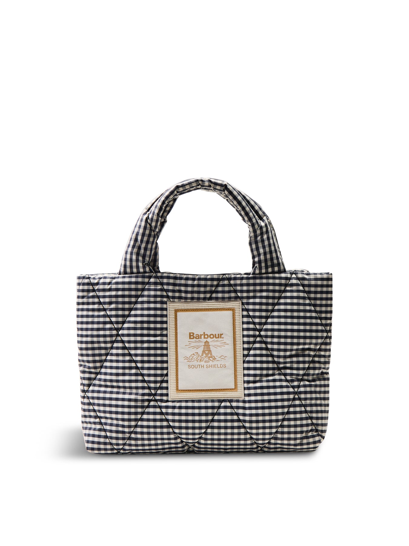 Riah Mini Quilted Tote Bag Gingham
