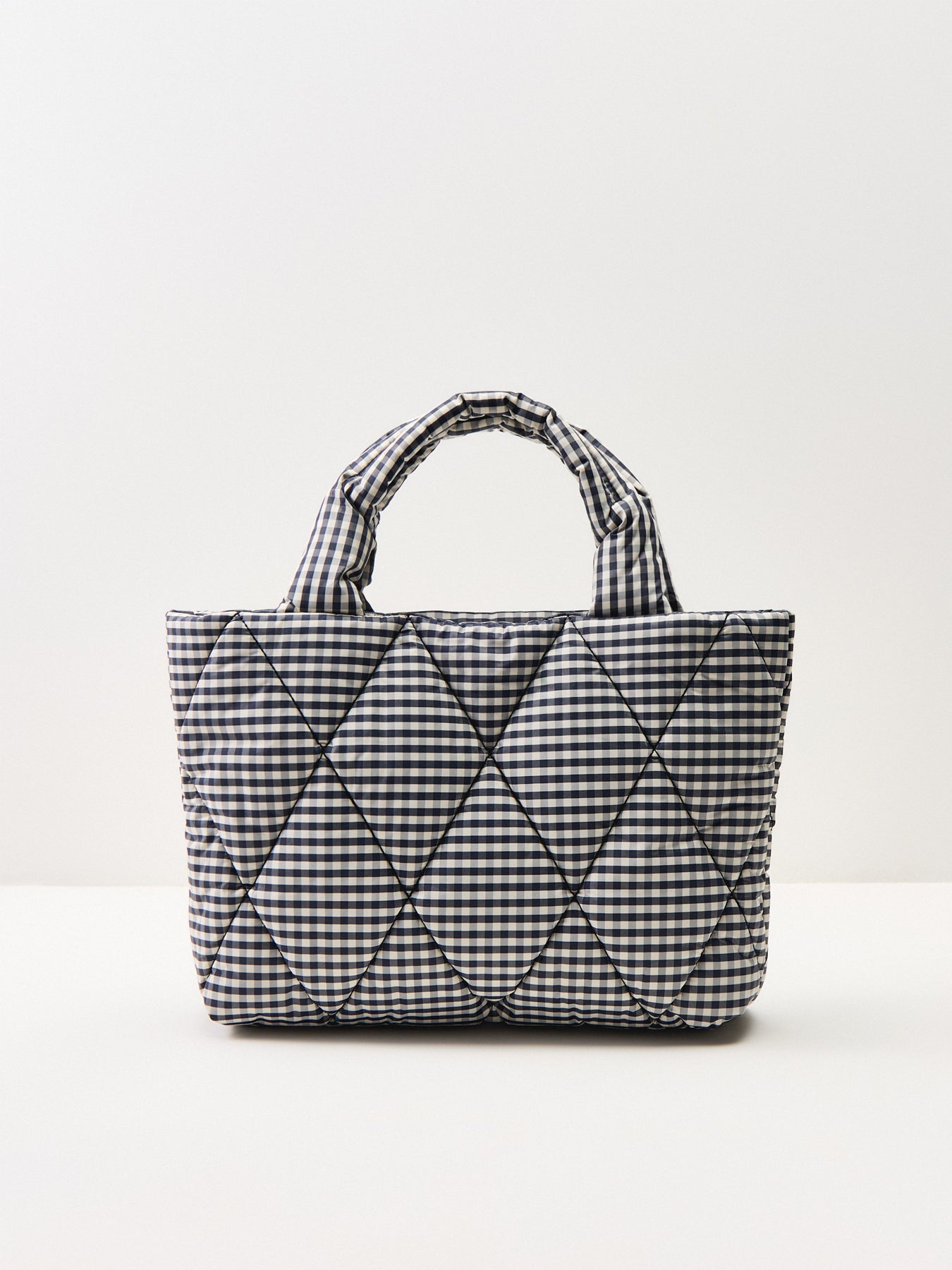 Riah Mini Quilted Tote Bag Gingham