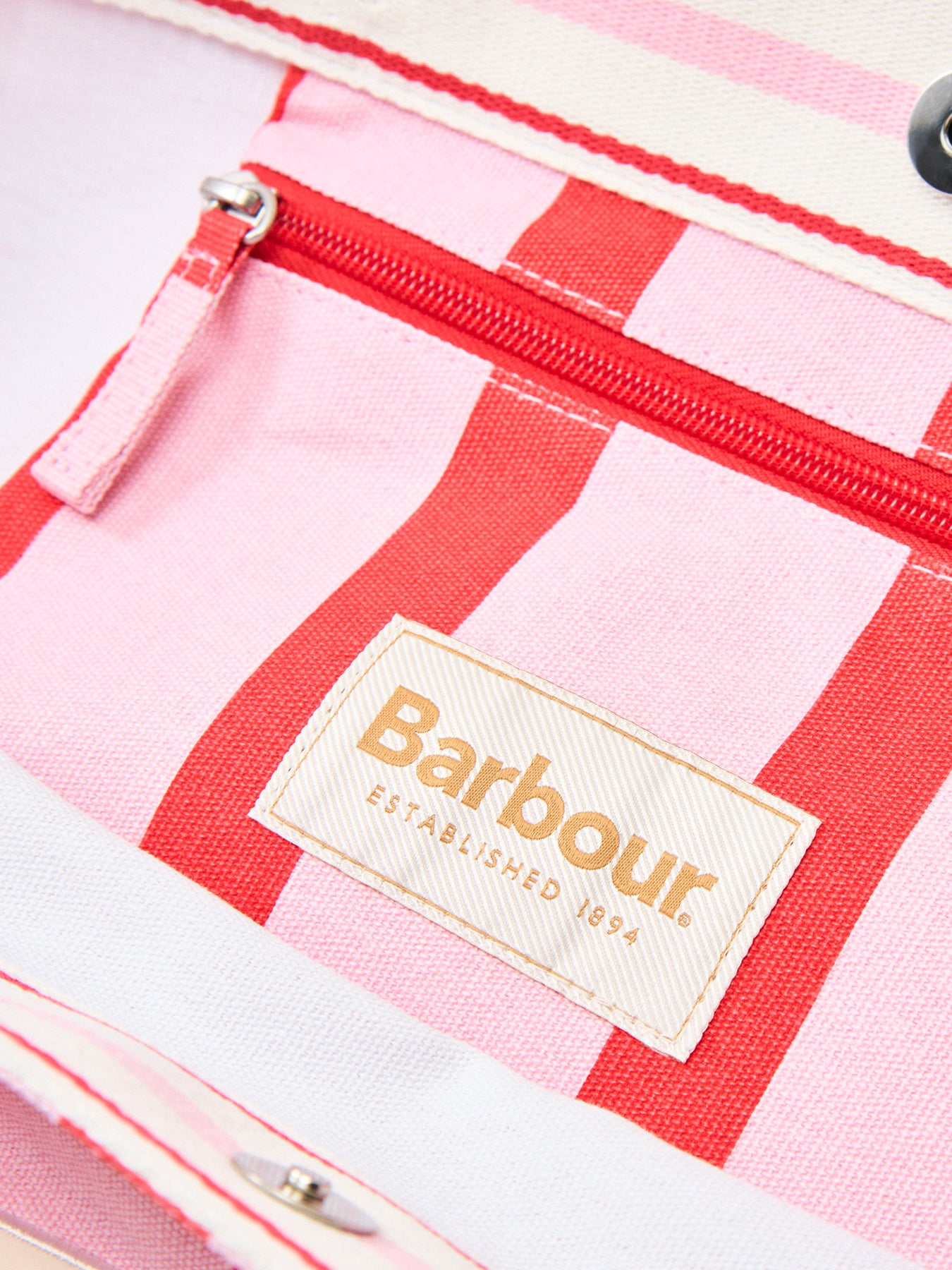 Emily Stripe Tote Bag Pink