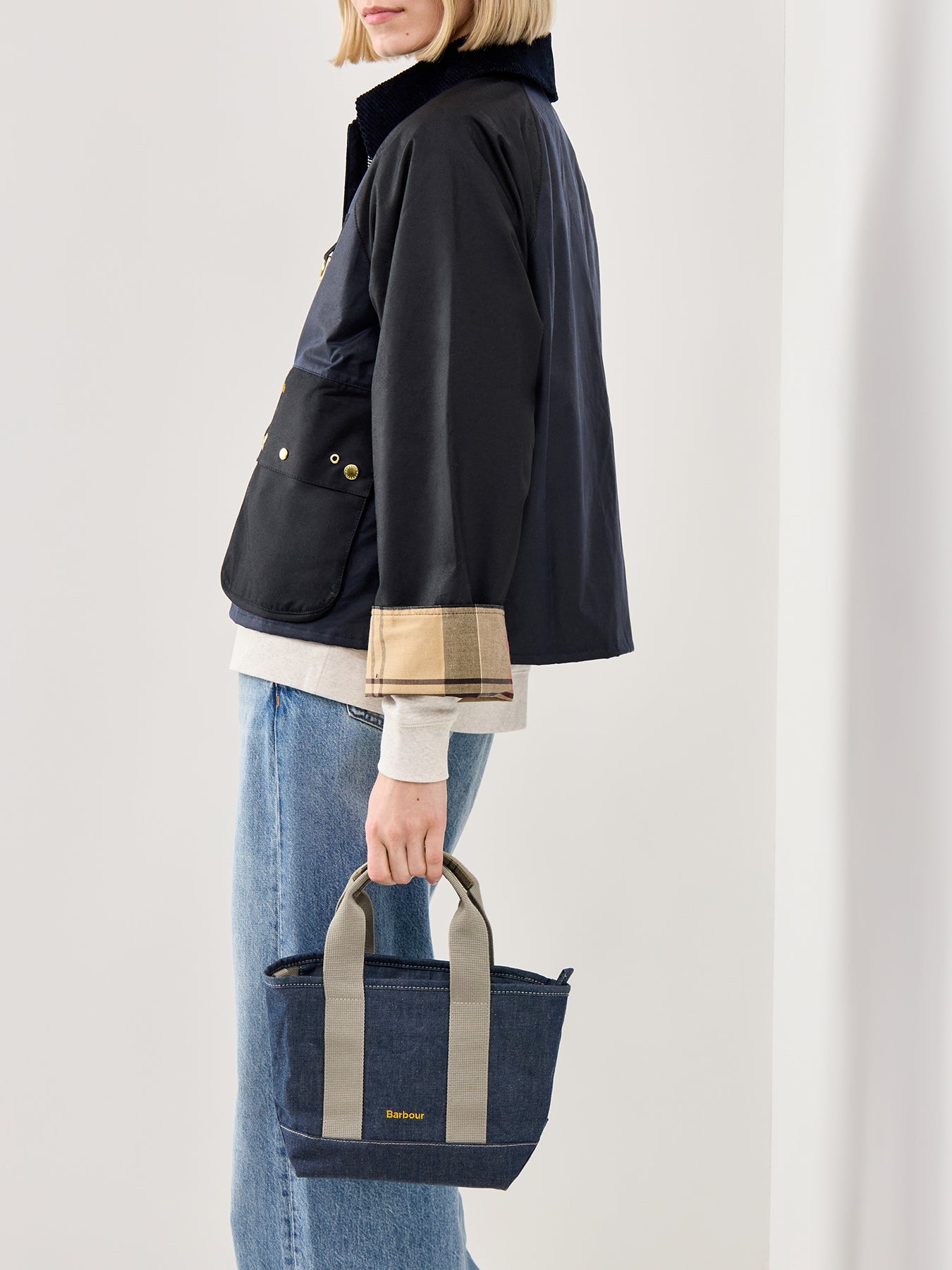 Mini Mya Denim Tote Bag Blue
