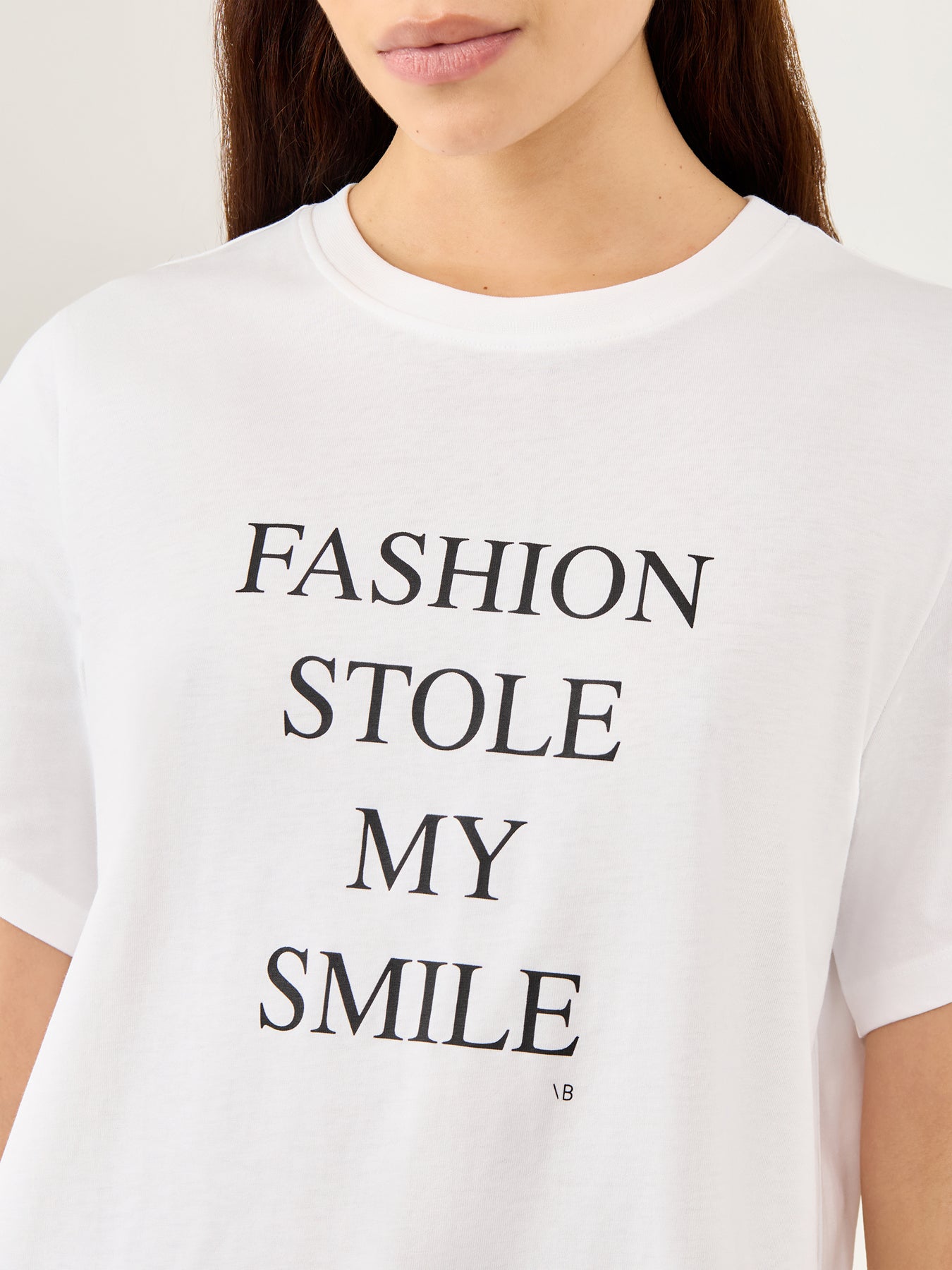 Slogan Tee Fashion Stole My Smile