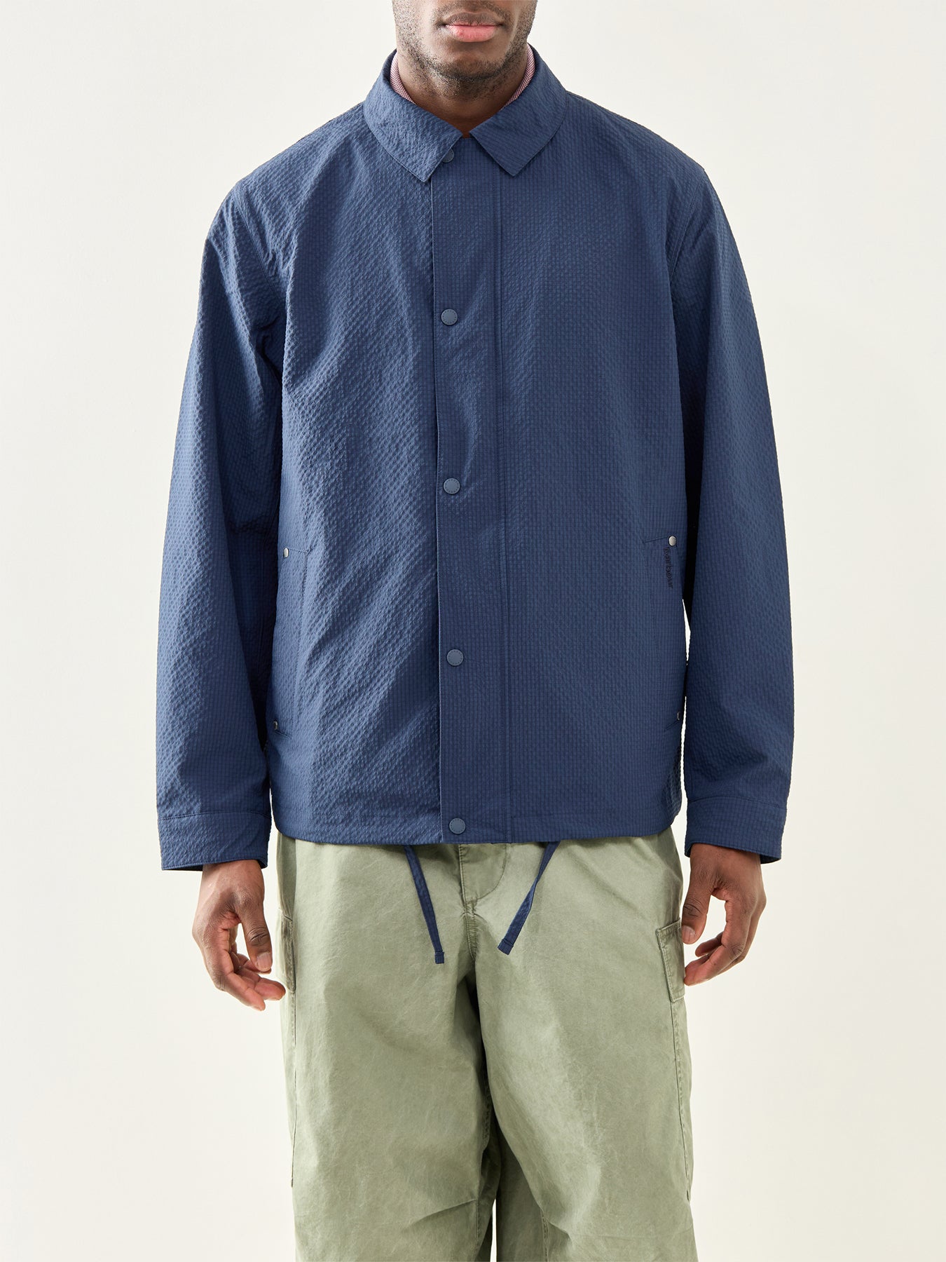 Ashbury Seersucker Casual Jacket Navy
