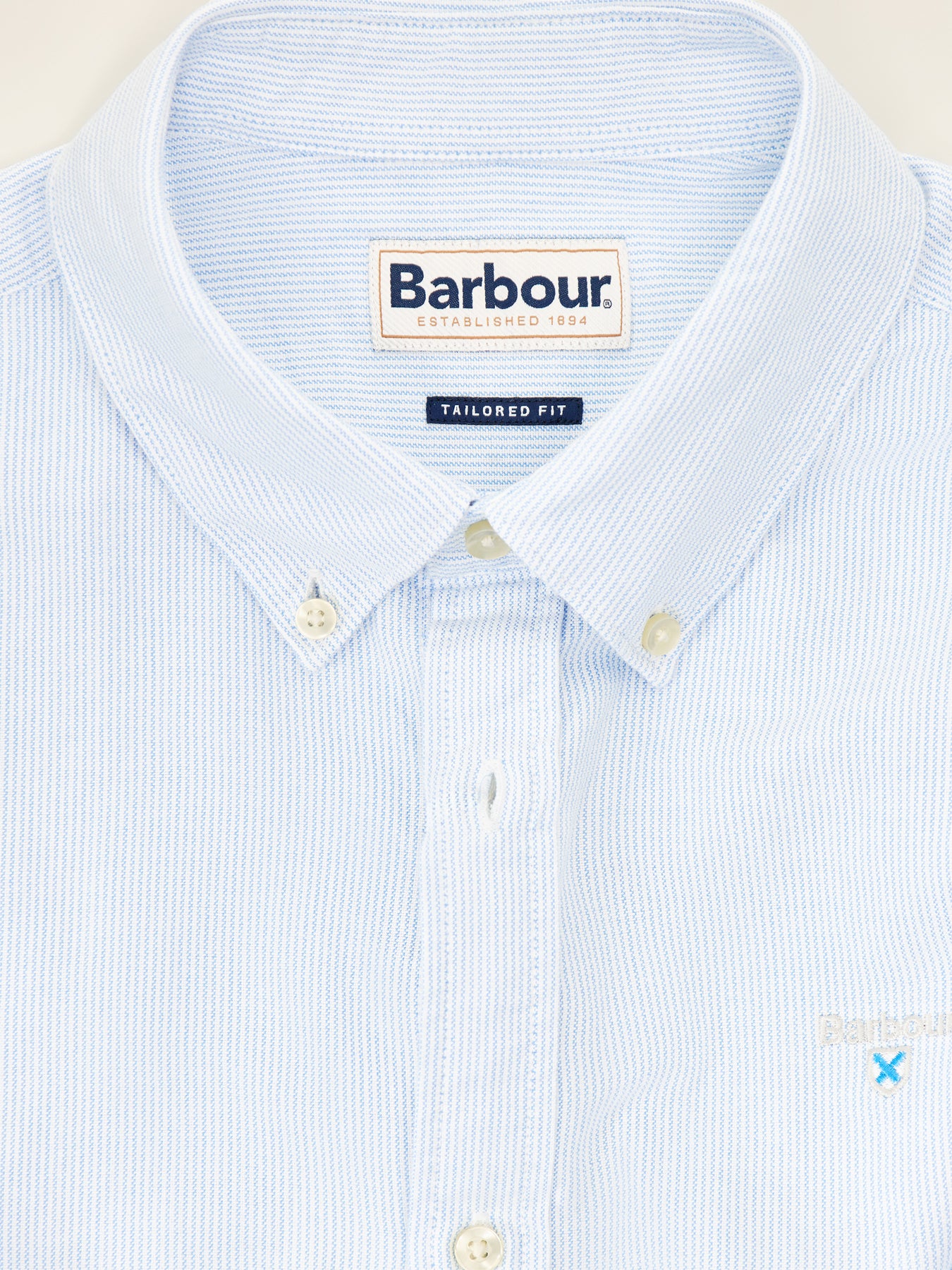 Striped Oxtown Short Sleeve Shirt Blue