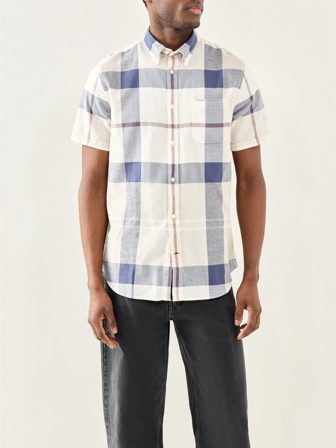 Douglas Short Sleeve Tailored Shirt Tartan
