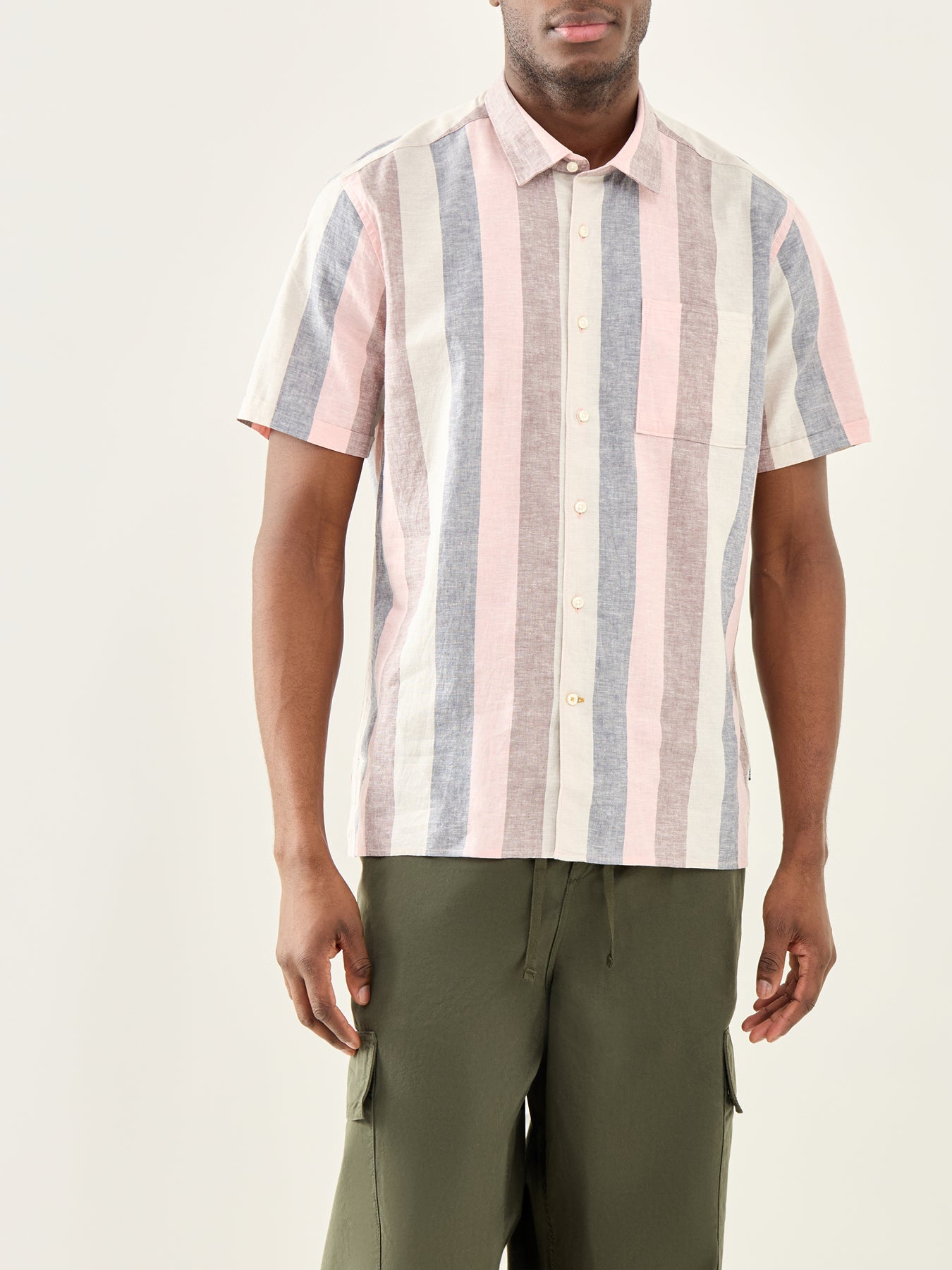 Portwell Short Sleeve Summer Fit Shirt Pink