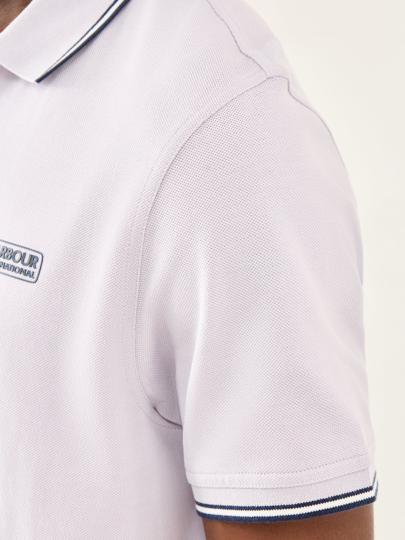 Evan Tipped Polo Shirt Purple