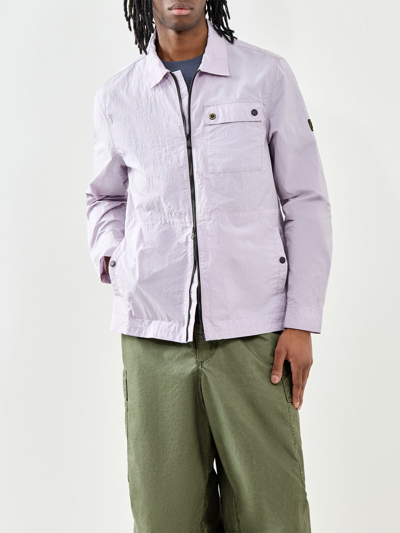 Barbour International Inline Overshirt Thistle