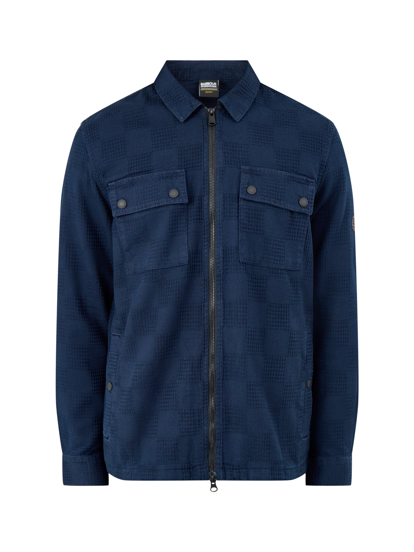 Barbour International Blackstreak Jacquard Overshirt Navy